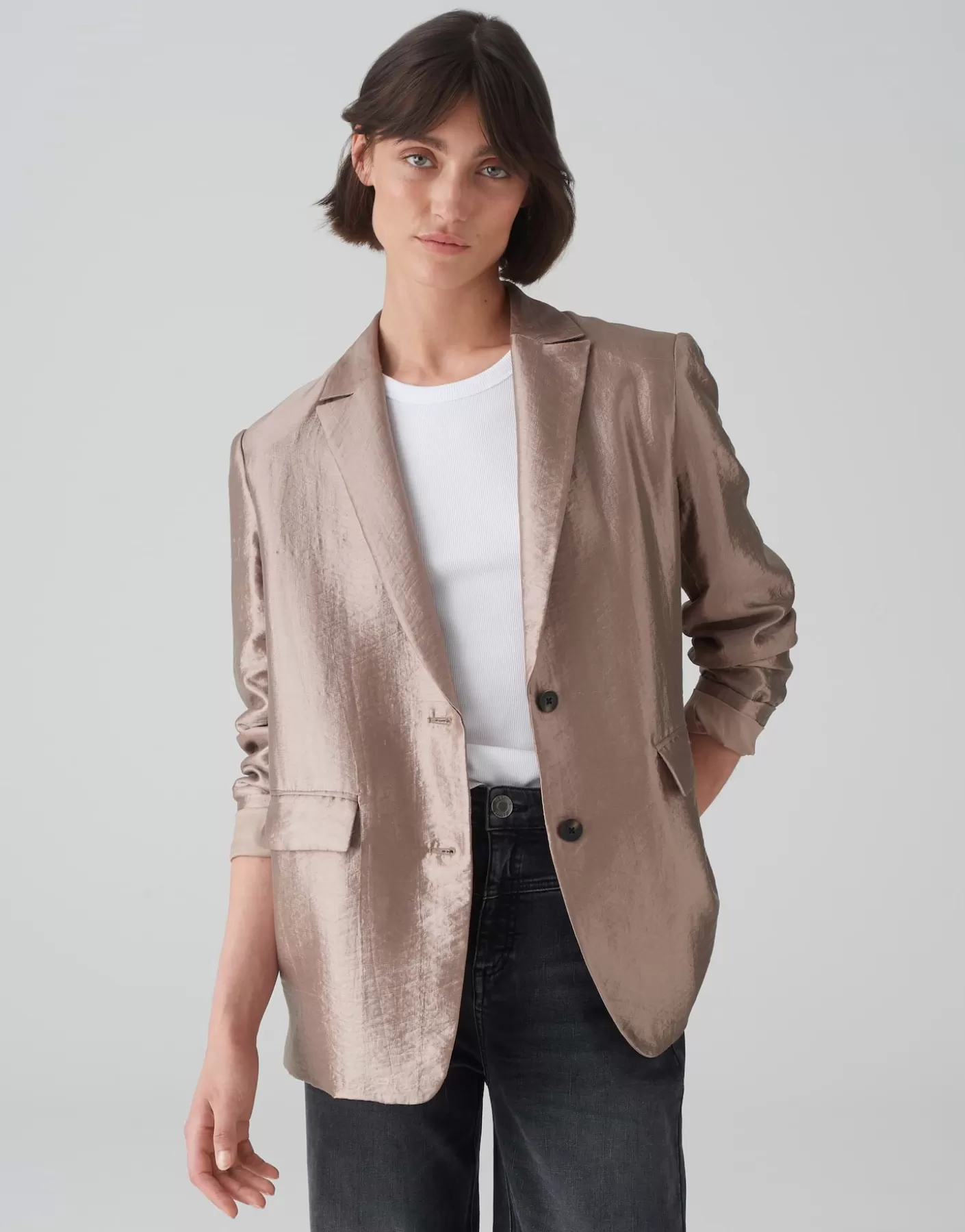 Blazer / Vestes | Meilleures Ventes<OPUS Commander Blazer Jeluna Marron En Ligne warm taupe