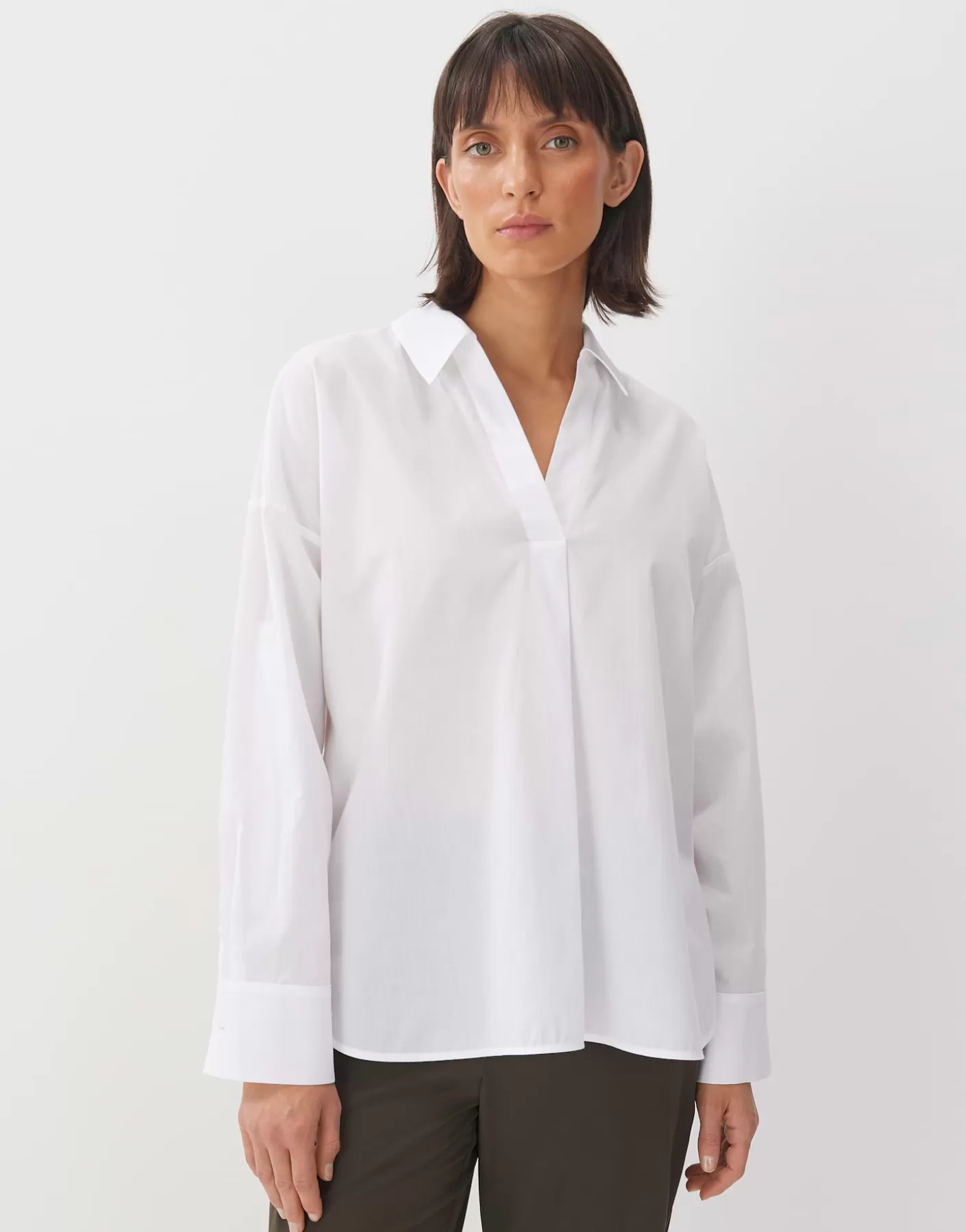 Chemisiers<OPUS Commander Blouse Tunique Zomi Detail Blanc En Ligne white