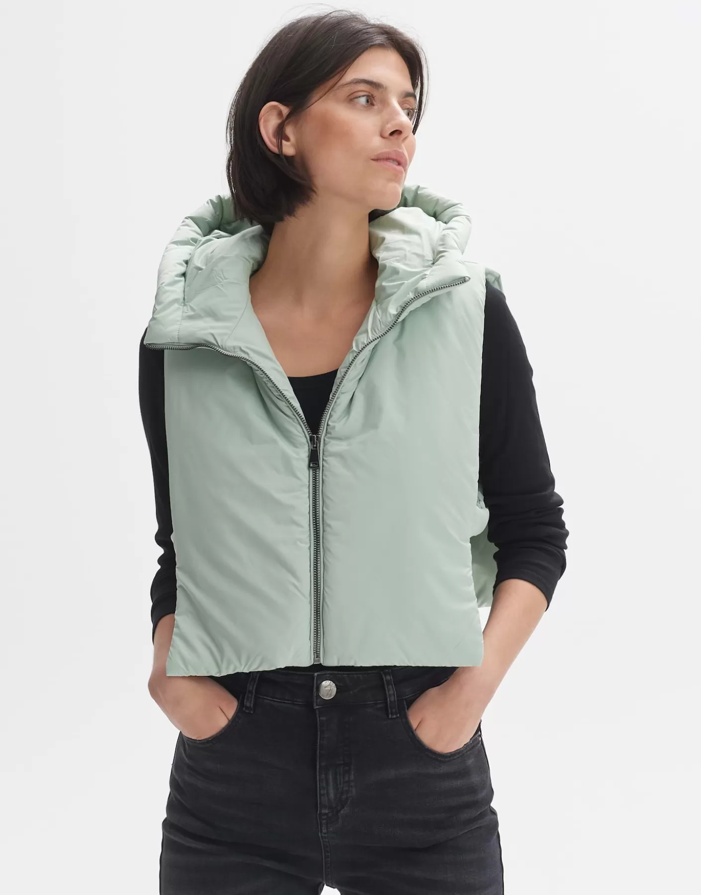 Vestes / Manteaux | Blazer / Vestes<OPUS Commander Cap Arauti Cape Vert En Ligne aqua green