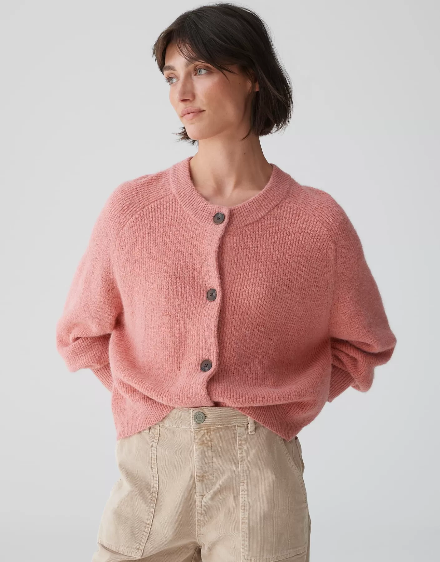 Maille<OPUS Commander Cardigan Dorty Rose En Ligne mellow rose