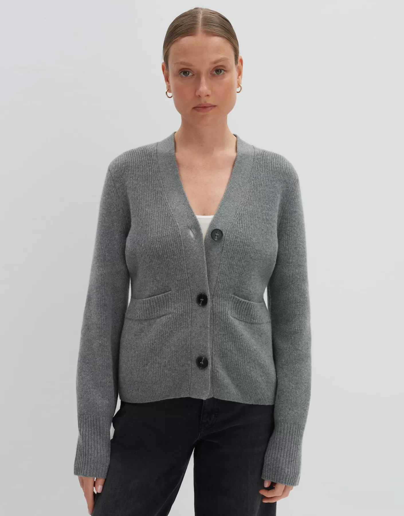 Maille<OPUS Commander Cardigan En Maille Timila Gris En Ligne good grey