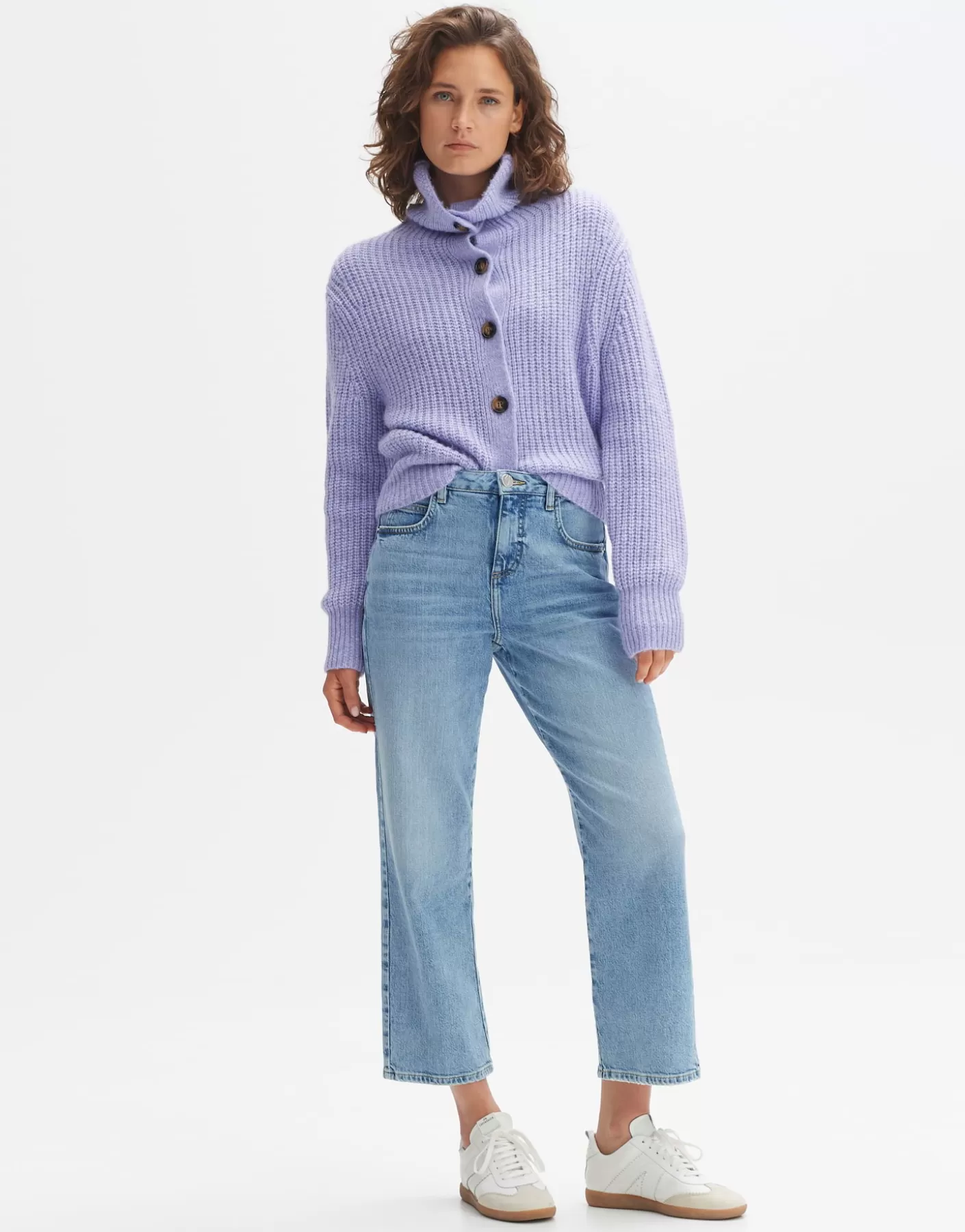 Maille<OPUS Commander Cardigan En Tricot épais Dokuli Pourpre En Ligne soft viola