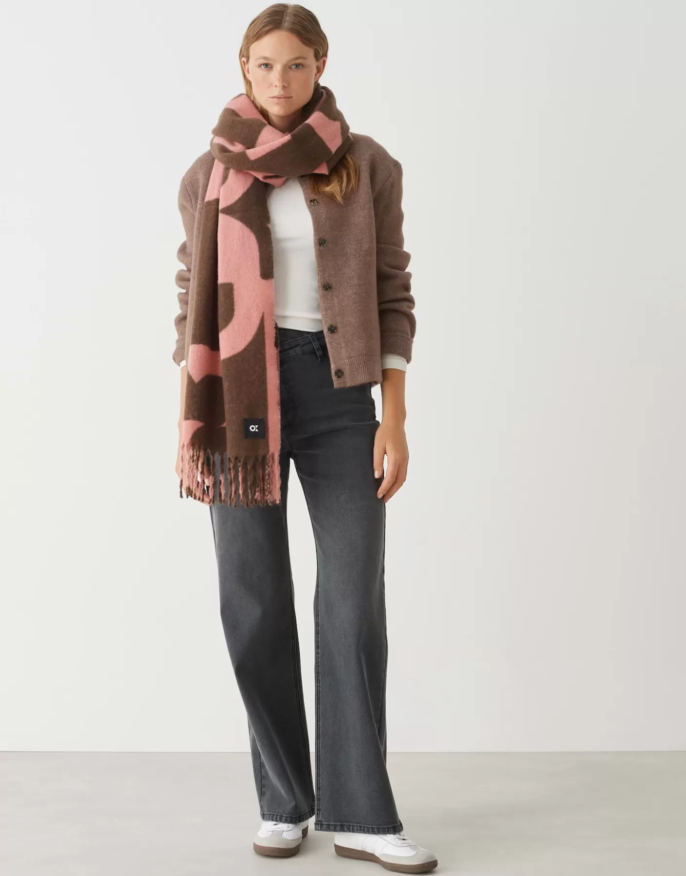 Accessoires<OPUS Commander Écharpe Surdimensionnée Amadita Scarf Rose En Ligne mellow rose