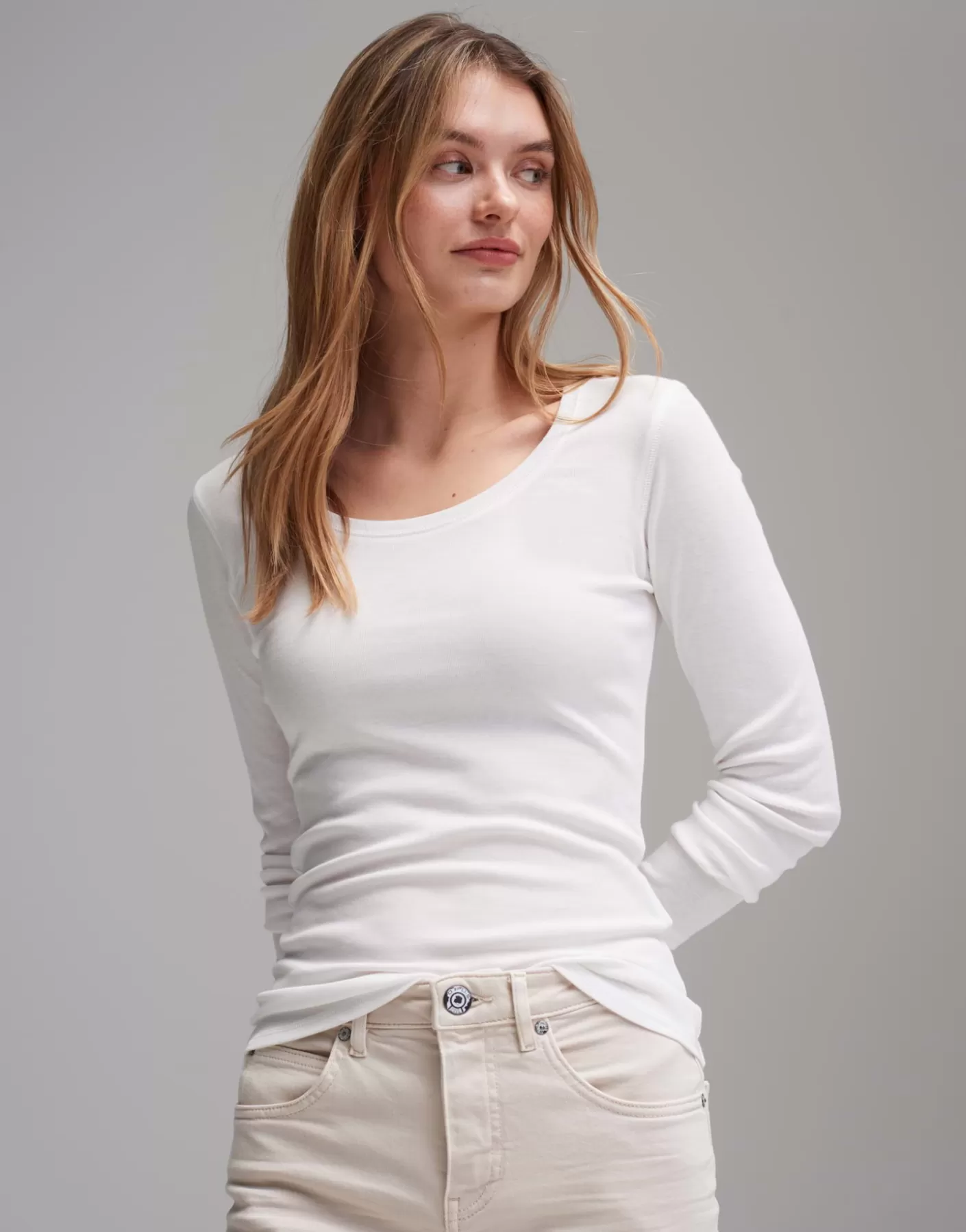 Basics | Chemises<OPUS Commander Chemise à Manches Longues Sorana Blanc En Ligne milk