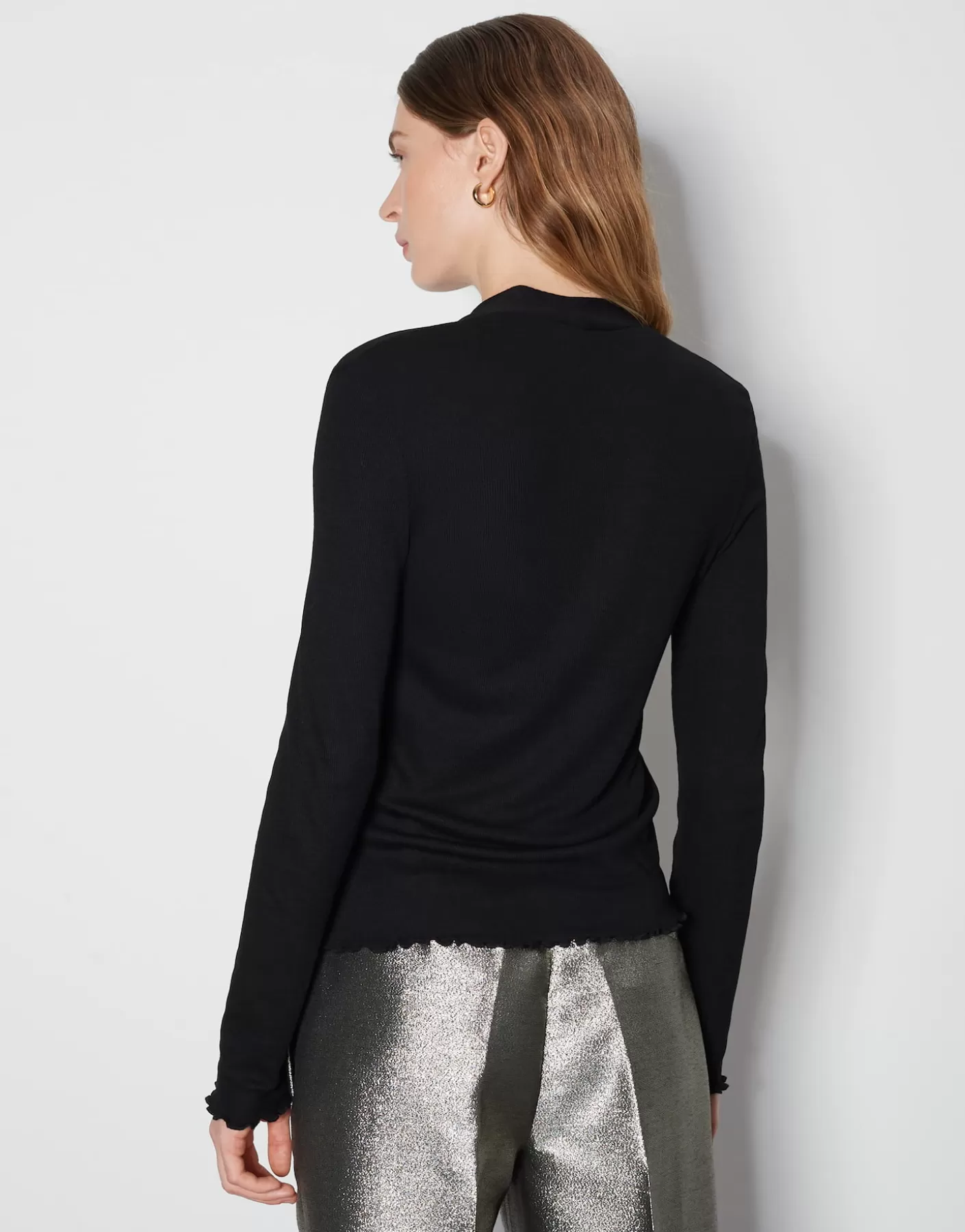 Meilleures Ventes<OPUS Commander Chemise Avec Col En V Kalya Noir En Ligne black