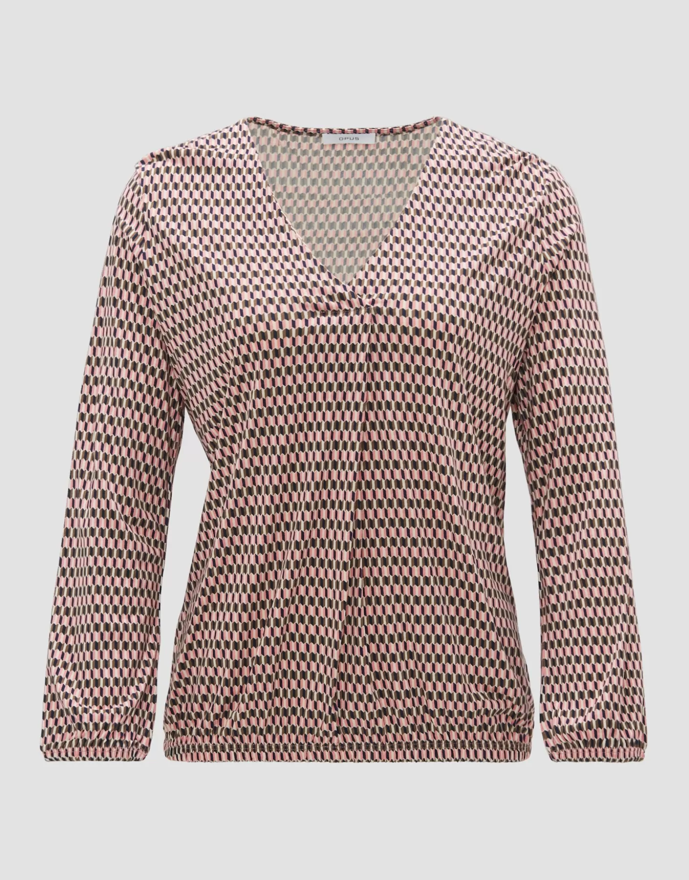 Chemises<OPUS Commander Chemise Avec Col En V Sannah Tradition Rose En Ligne mellow rose