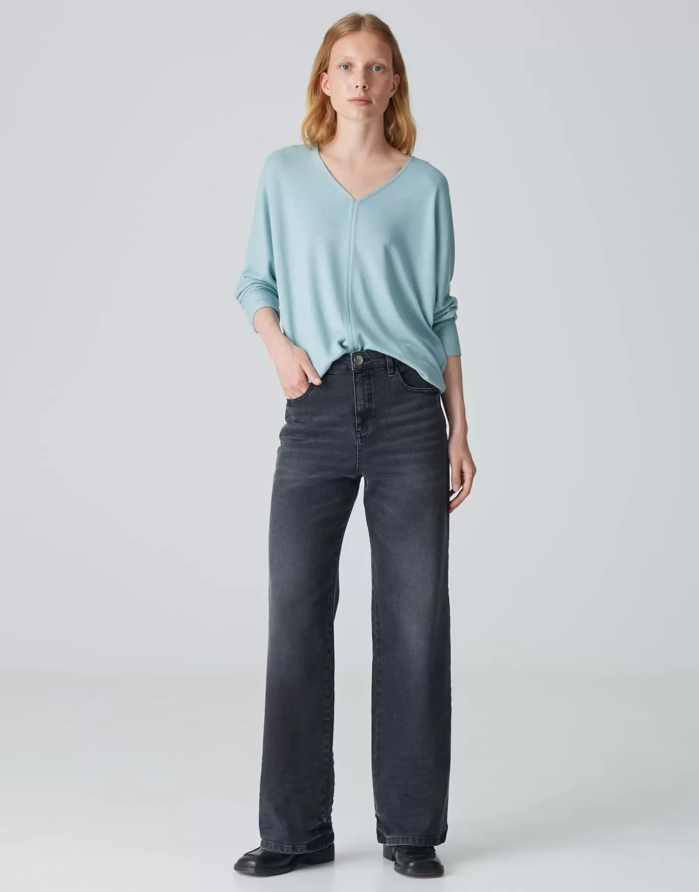 Chemises<OPUS Commander Chemise Avec Col En V Silomon Bleu En Ligne glacier blue