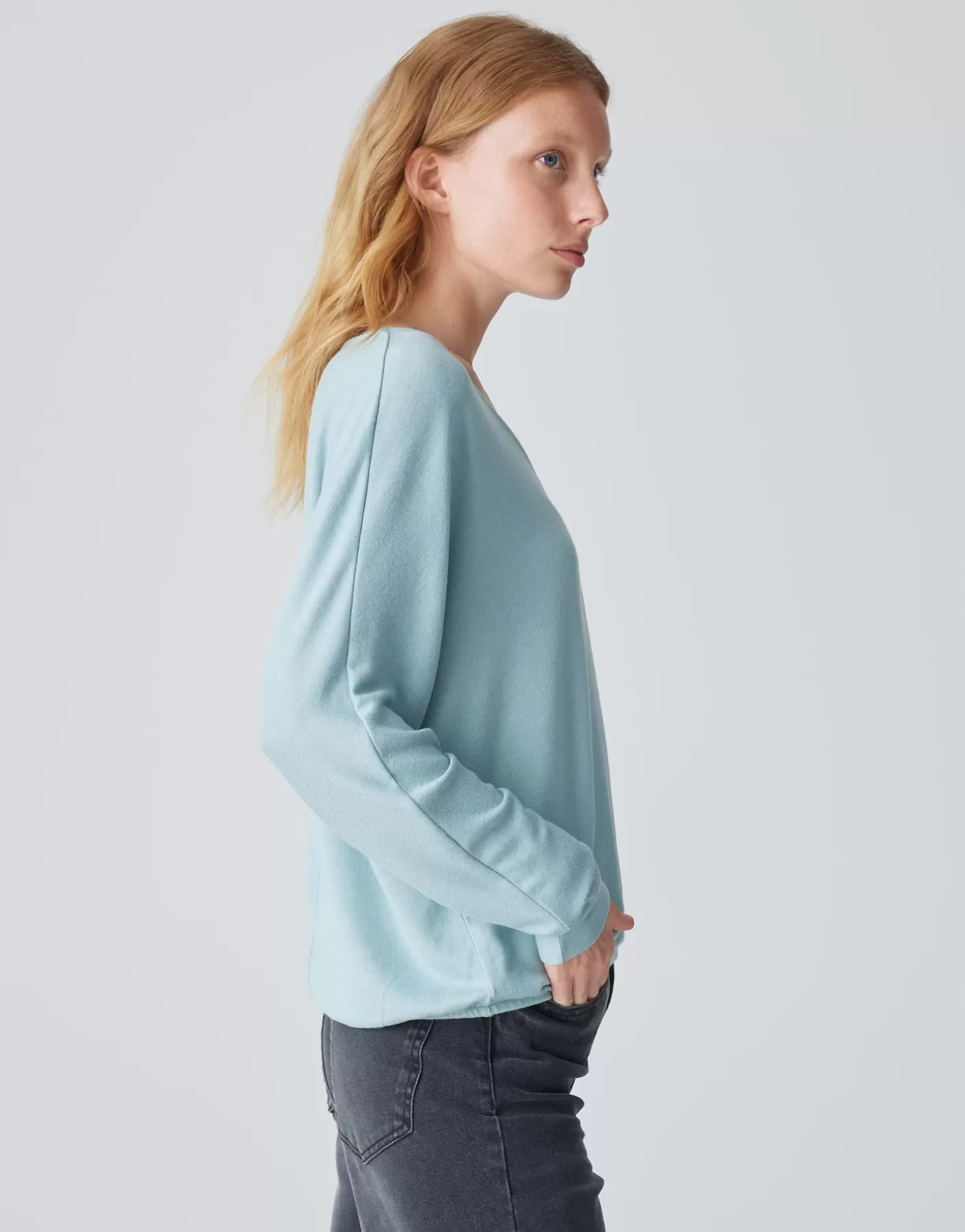 Chemises<OPUS Commander Chemise Avec Col En V Silomon Bleu En Ligne glacier blue