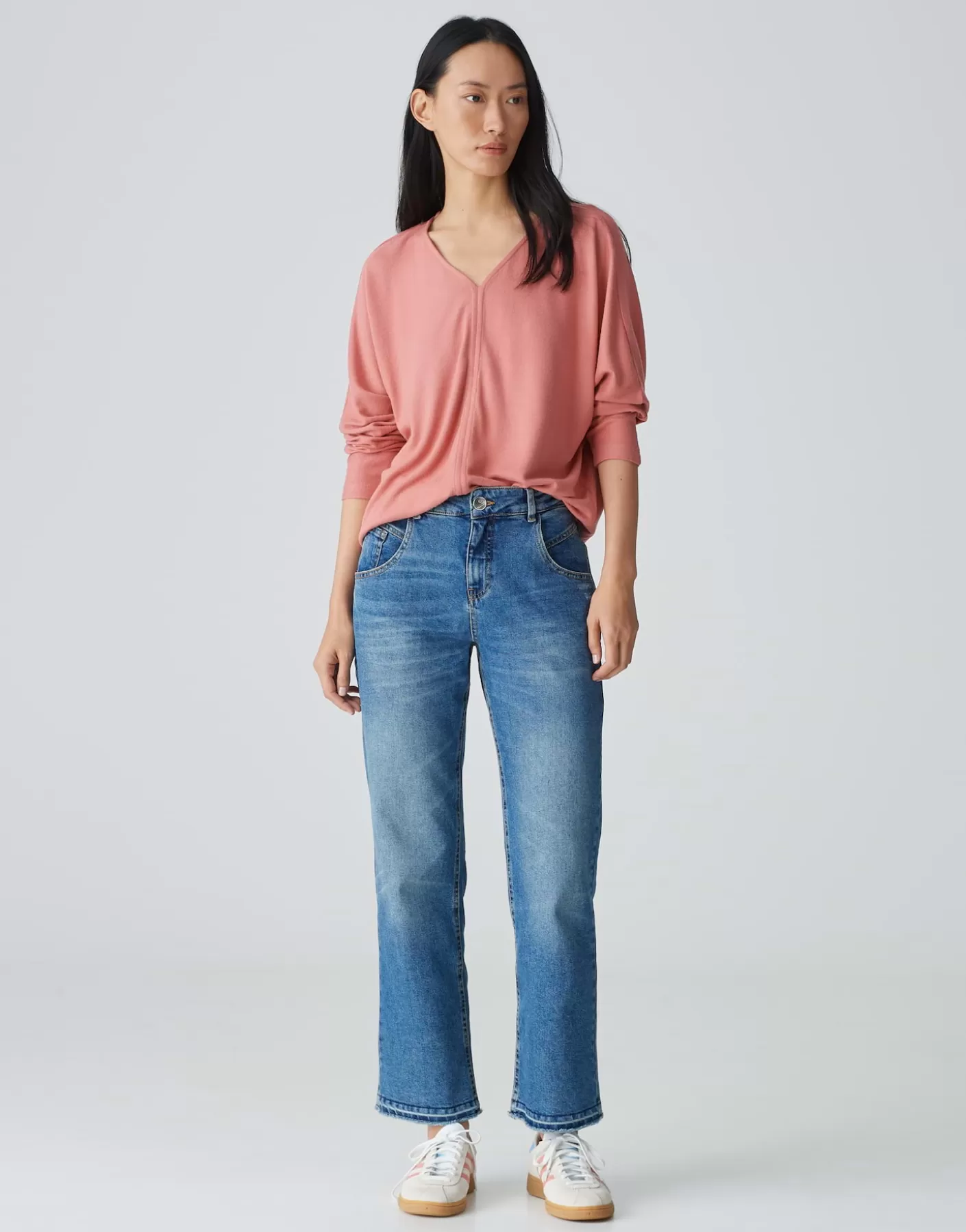 Chemises<OPUS Commander Chemise Avec Col En V Silomon Rose En Ligne mellow rose