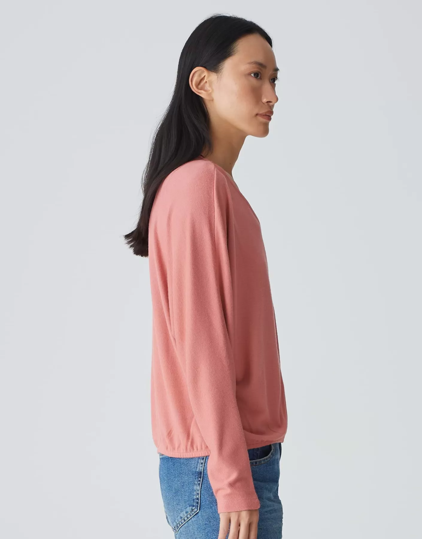 Chemises<OPUS Commander Chemise Avec Col En V Silomon Rose En Ligne mellow rose