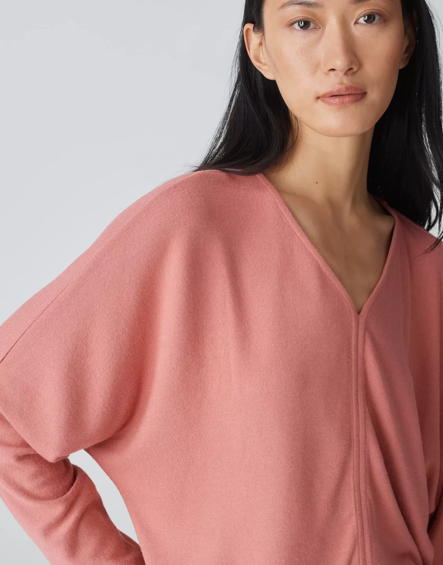 Chemises<OPUS Commander Chemise Avec Col En V Silomon Rose En Ligne mellow rose