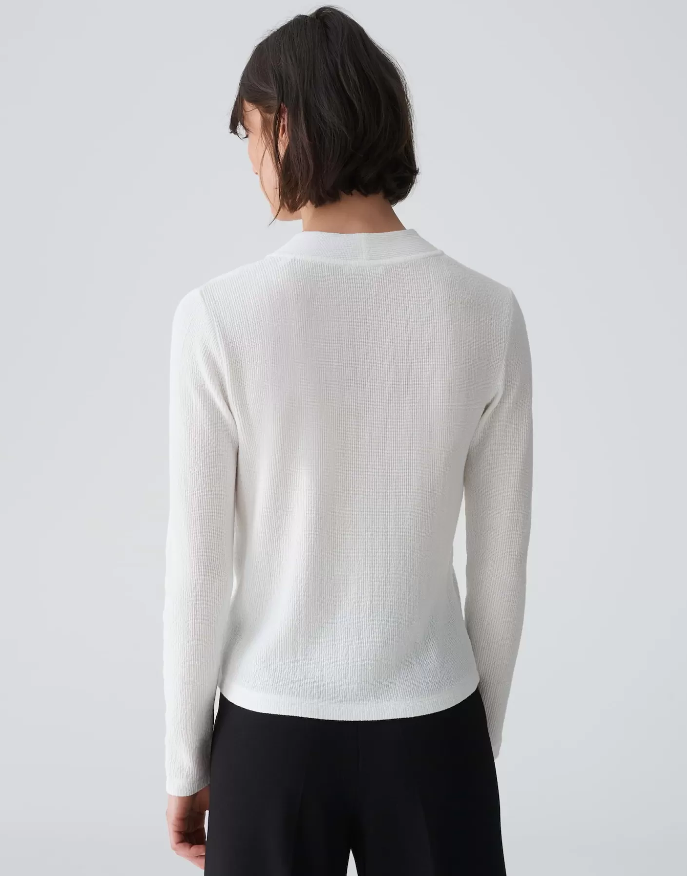 Chemises<OPUS Commander Chemise Avec Col En V Sujessi Blanc En Ligne milk
