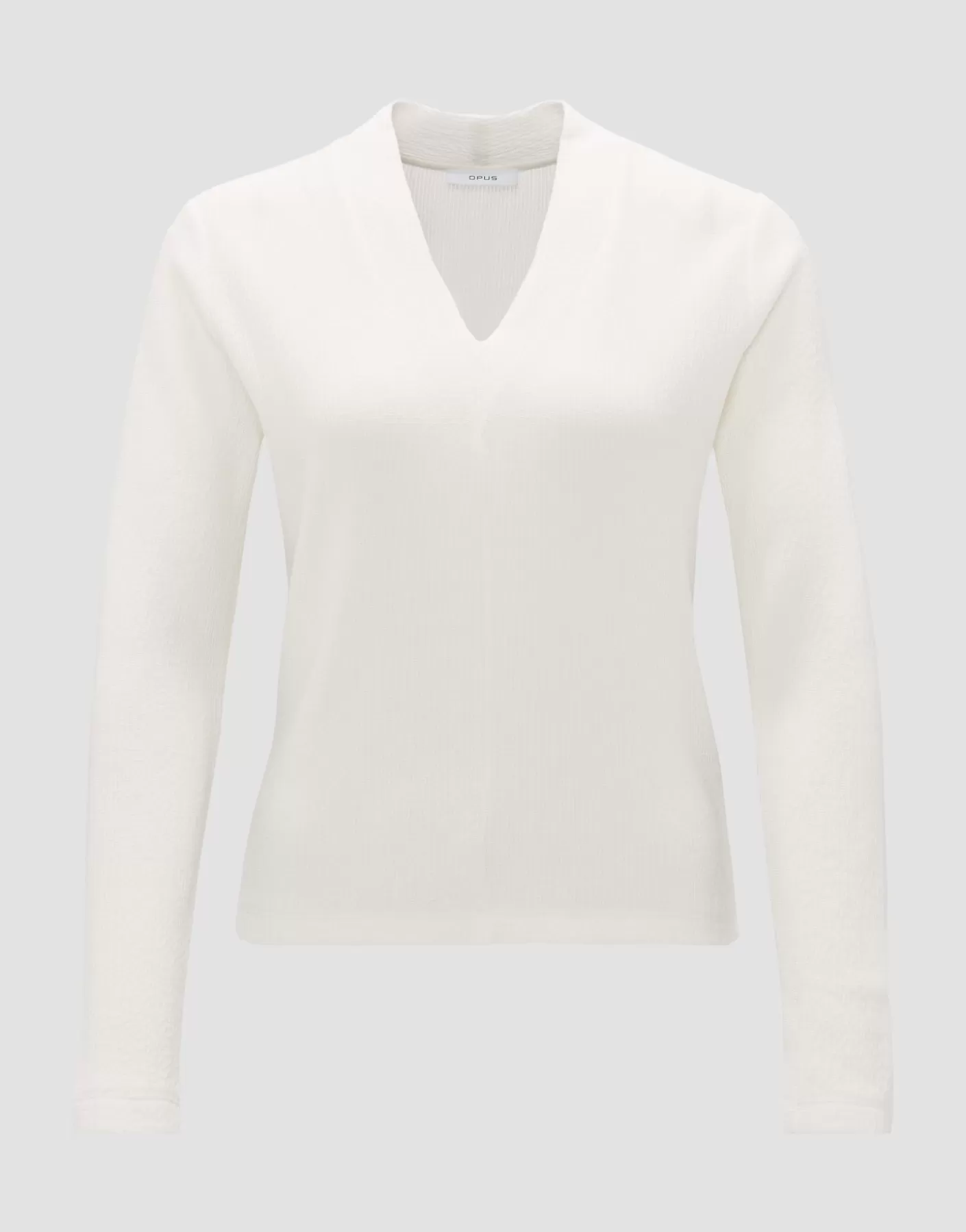 Chemises<OPUS Commander Chemise Avec Col En V Sujessi Blanc En Ligne milk
