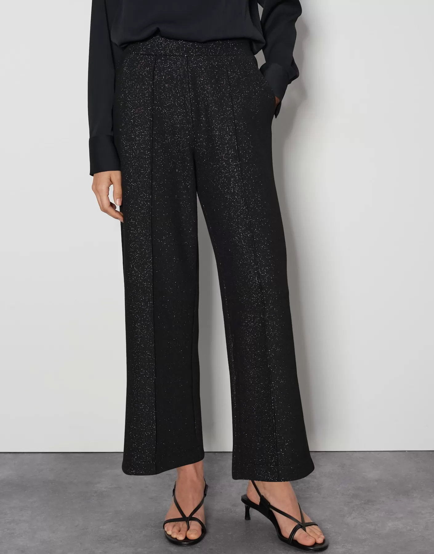 Pantalons | Meilleures Ventes<OPUS Commander Culotte Cusam Glam Noir En Ligne black