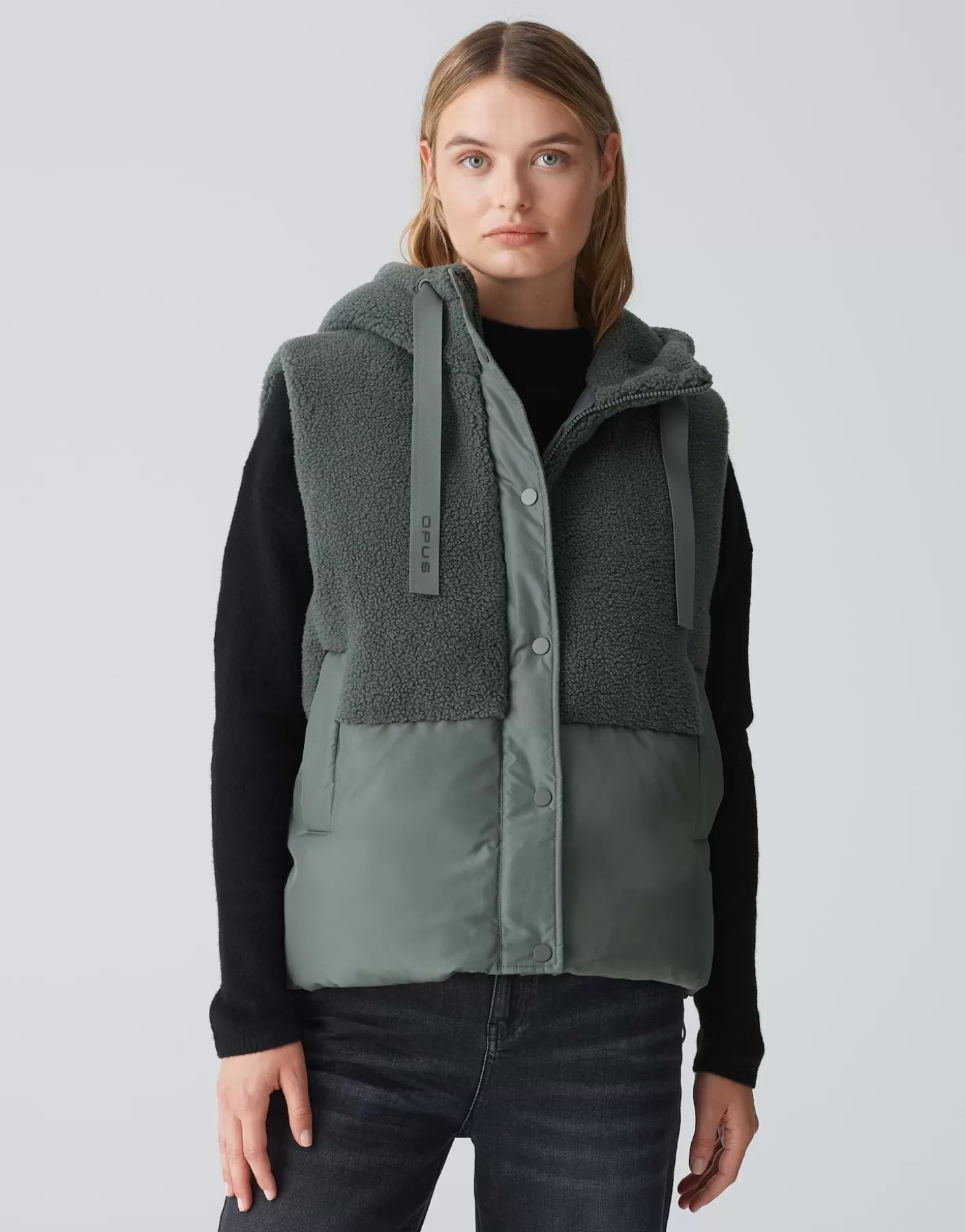 Vestes / Manteaux | Blazer / Vestes<OPUS Commander Gilet D'extérieur Windus Vert En Ligne dark sage