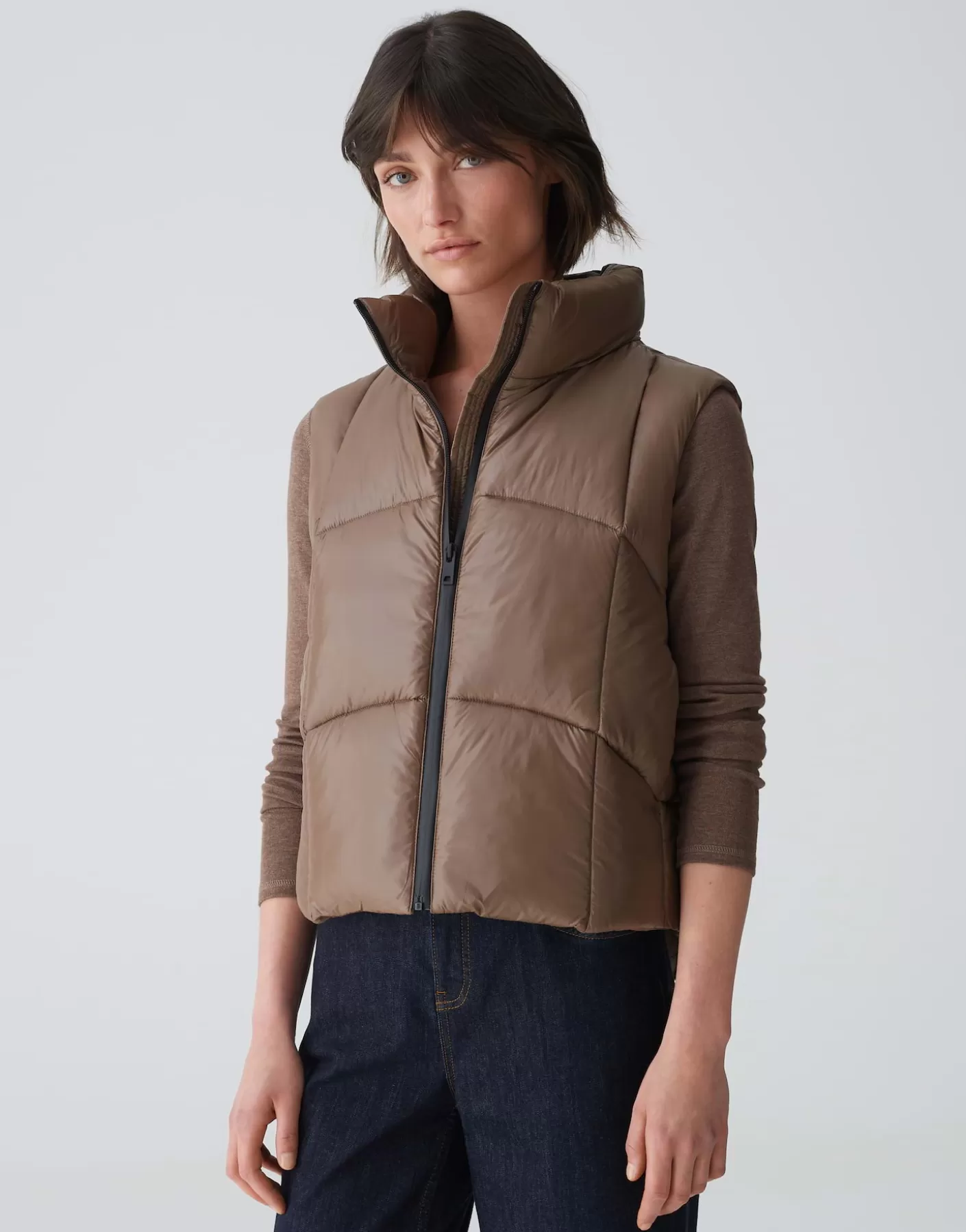 Vestes / Manteaux | Blazer / Vestes<OPUS Commander Gilet Woertel Marron En Ligne cocoa