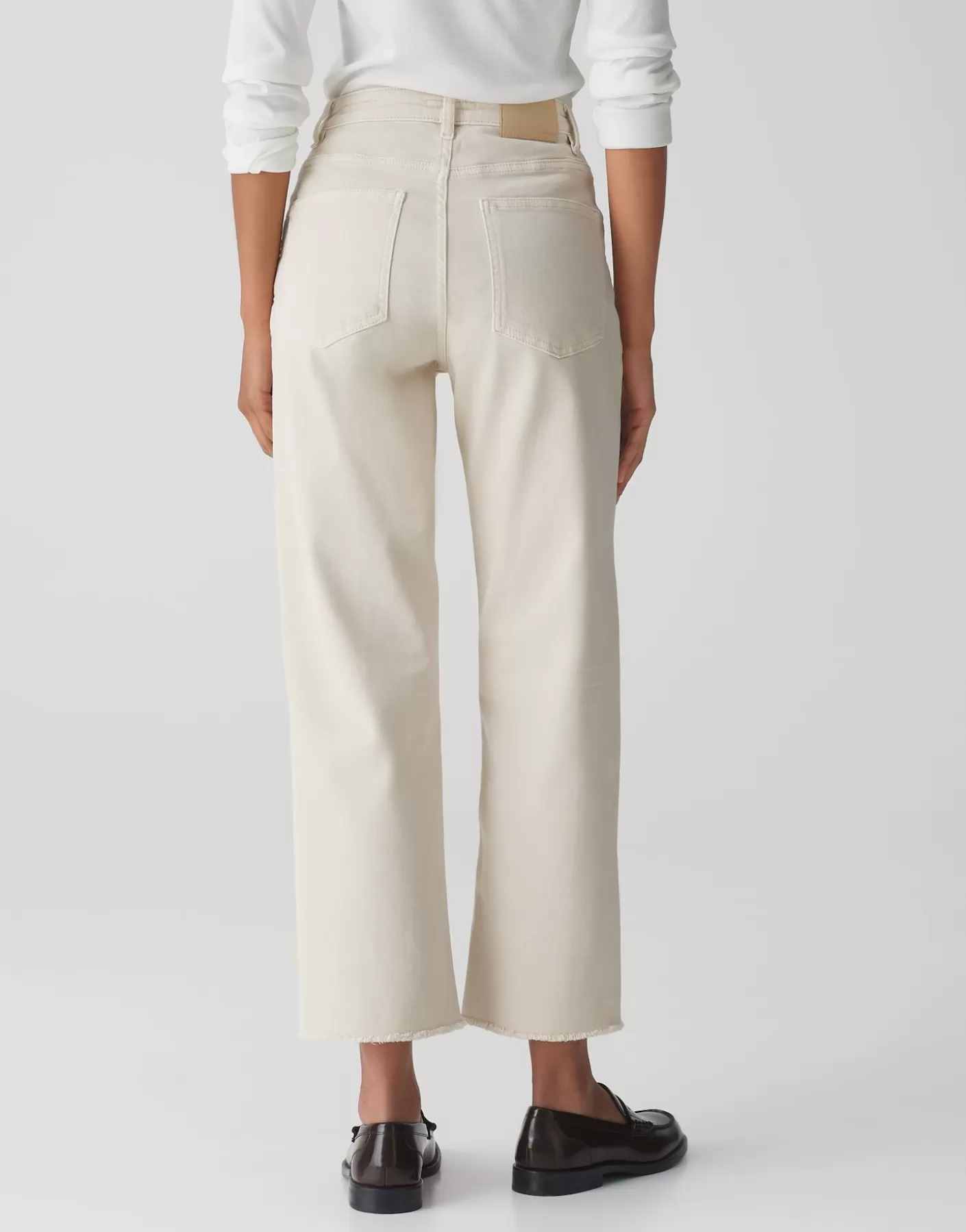 Jeans<OPUS Commander Jean Croisé Large Momito Color Beige En Ligne natural glaze