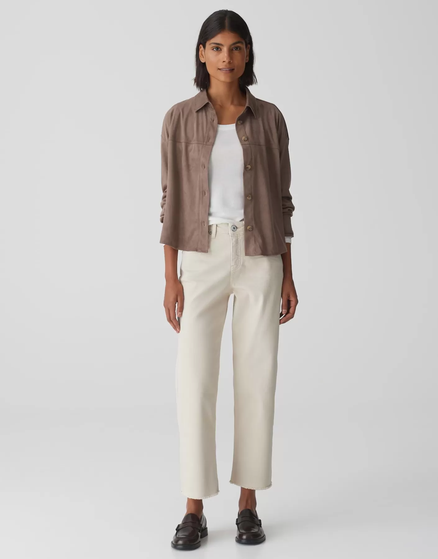 Jeans<OPUS Commander Jean Croisé Large Momito Color Beige En Ligne natural glaze