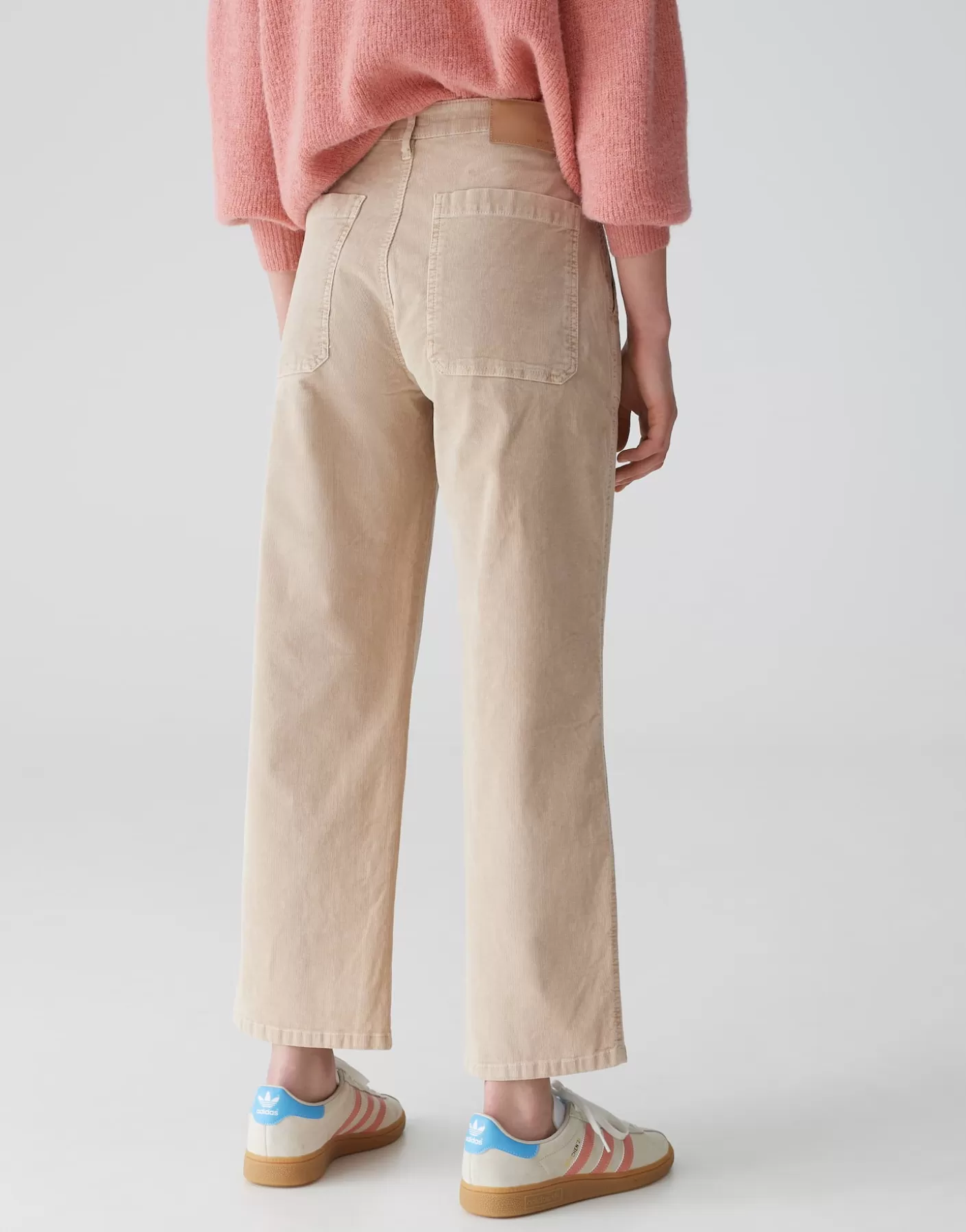 Pantalons | Jeans<OPUS Commander Jean Large Croisé Mokoti Work Beige En Ligne macadamia