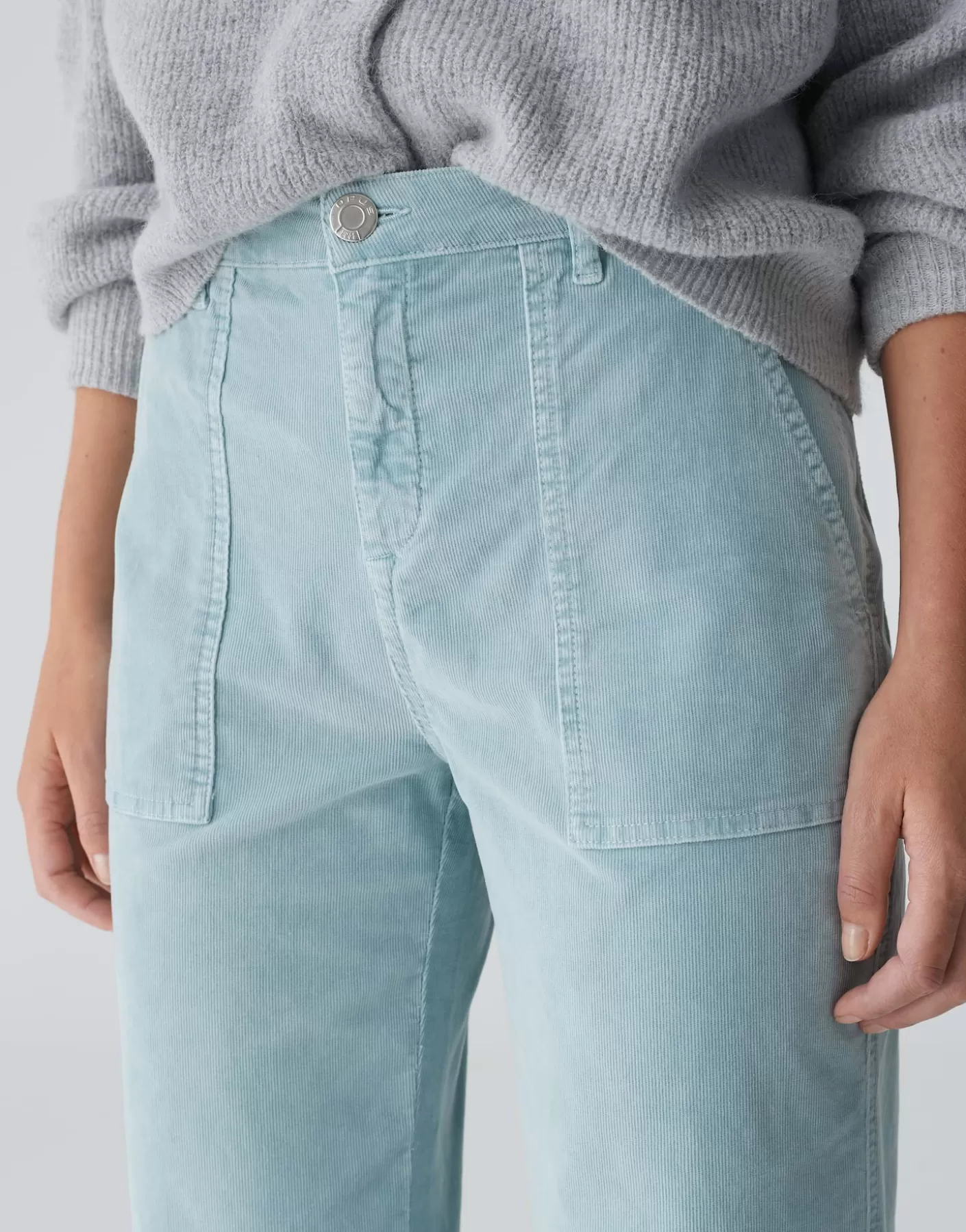 Pantalons | Jeans<OPUS Commander Jean Large Croisé Mokoti Work Bleu En Ligne glacier blue