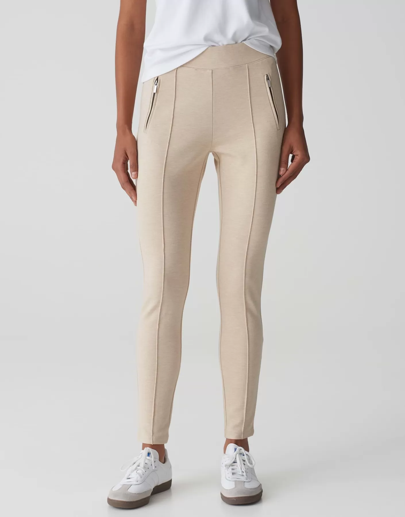 Pantalons<OPUS Commander Leggings Ekaja Beige En Ligne macadamia