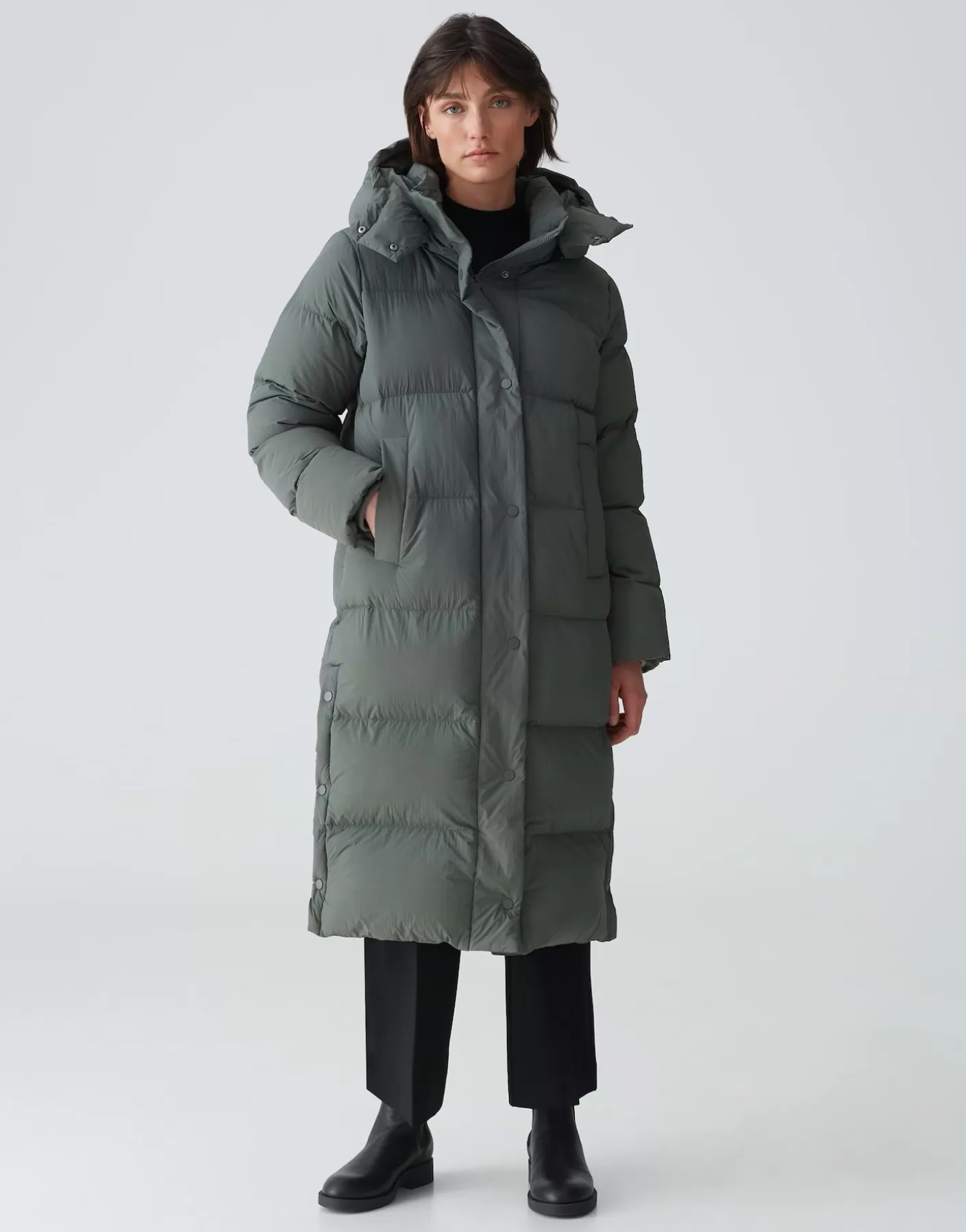 Vestes / Manteaux<OPUS Commander Manteau En Duvet Halline Vert En Ligne dark sage