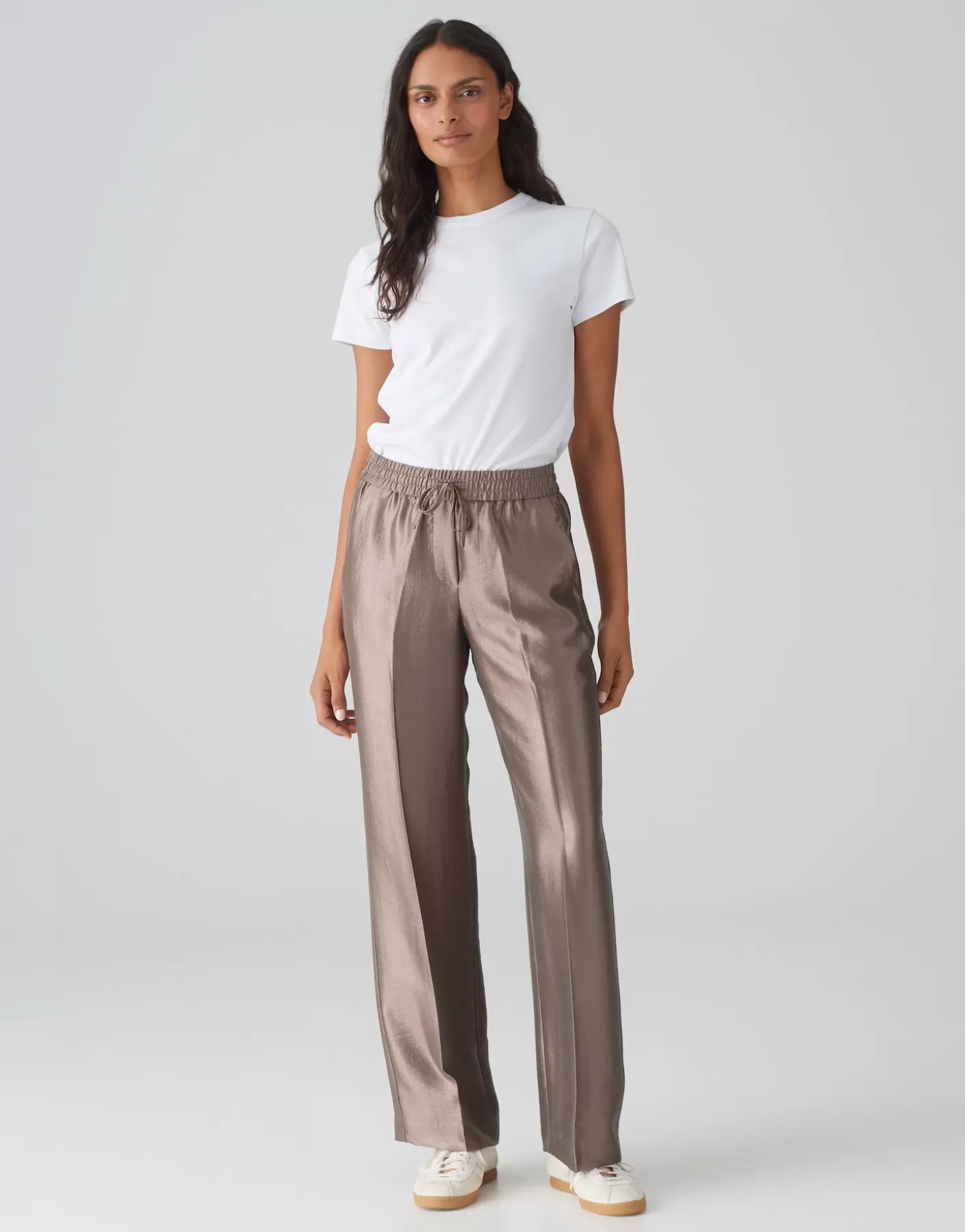 Pantalons | Meilleures Ventes<OPUS Commander Pantalon à Bretelles Mosmic Marron En Ligne warm taupe