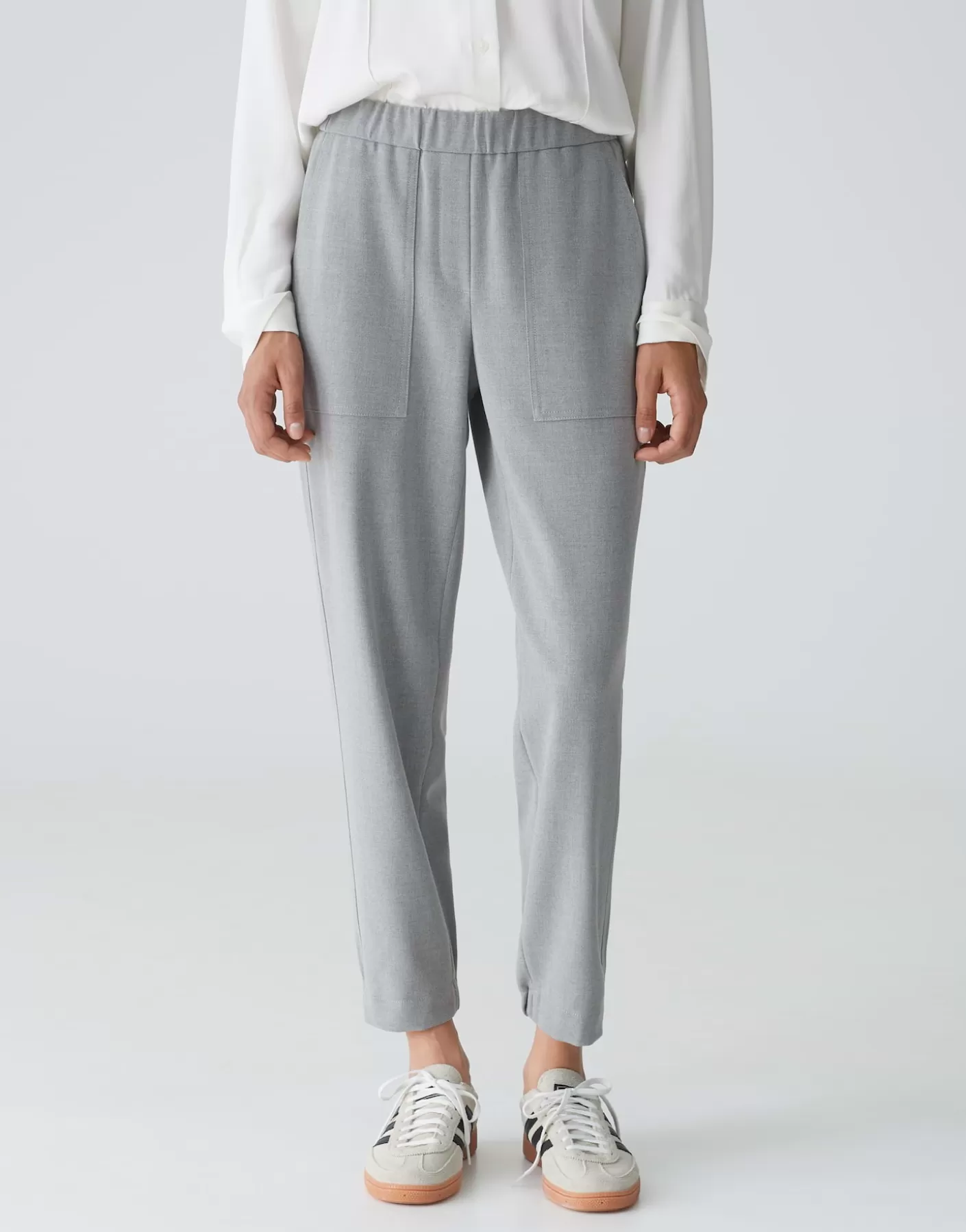 Pantalons<OPUS Commander Pantalon De Jogging Myha Gris En Ligne hazy fog melange