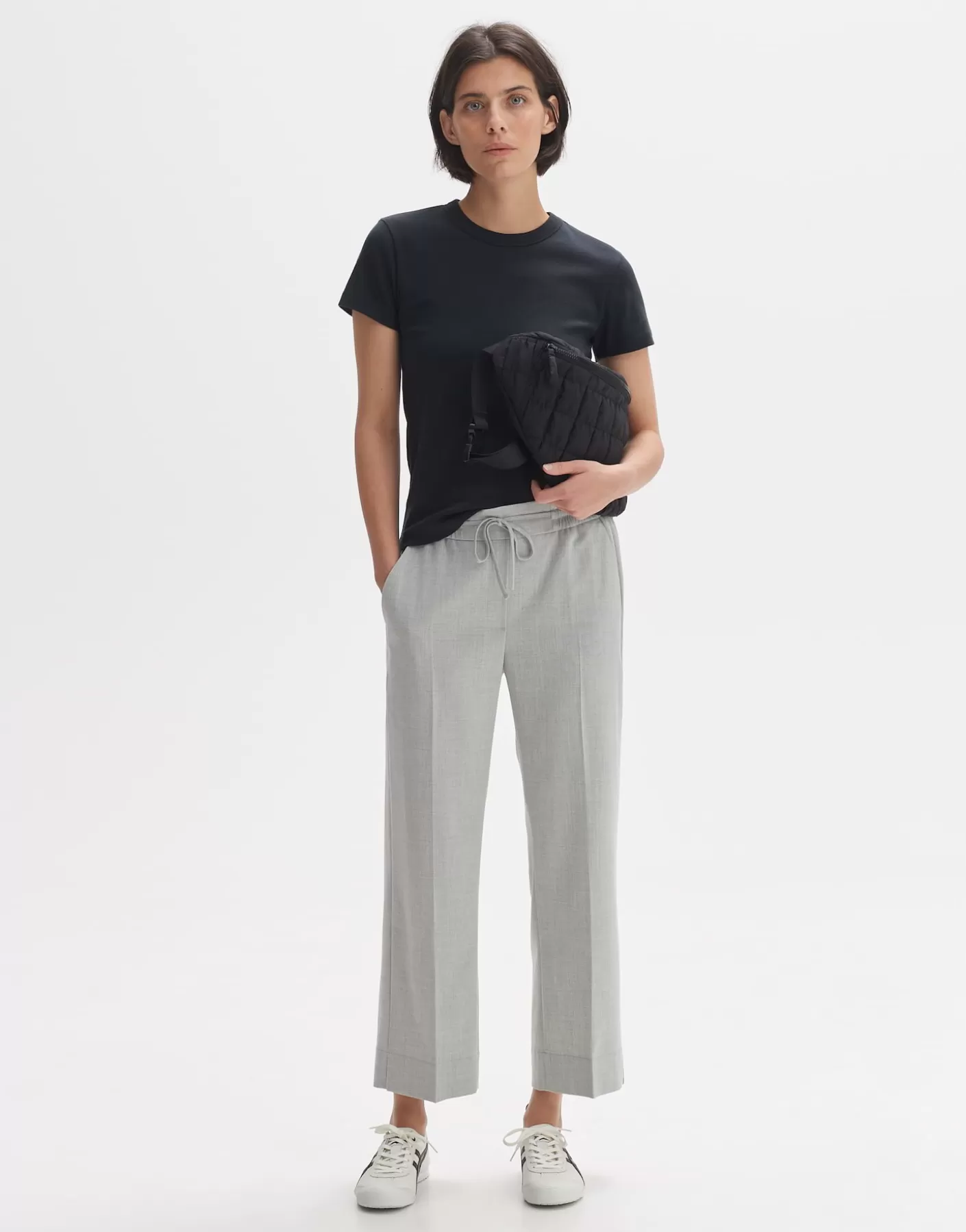 Pantalons<OPUS Commander Pantalon De Ville Melosi Gris En Ligne hazy fog melange