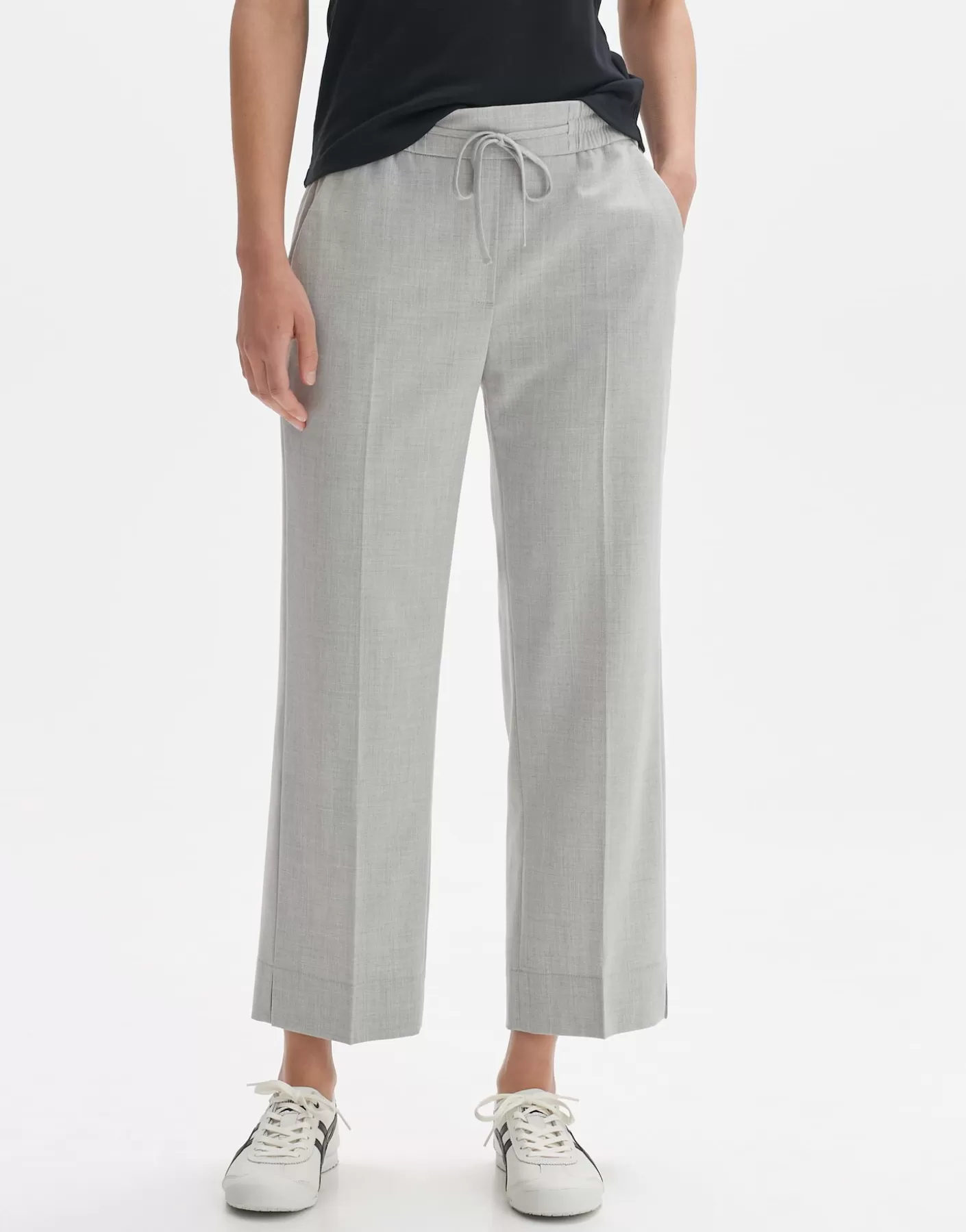 Pantalons<OPUS Commander Pantalon De Ville Melosi Gris En Ligne hazy fog melange