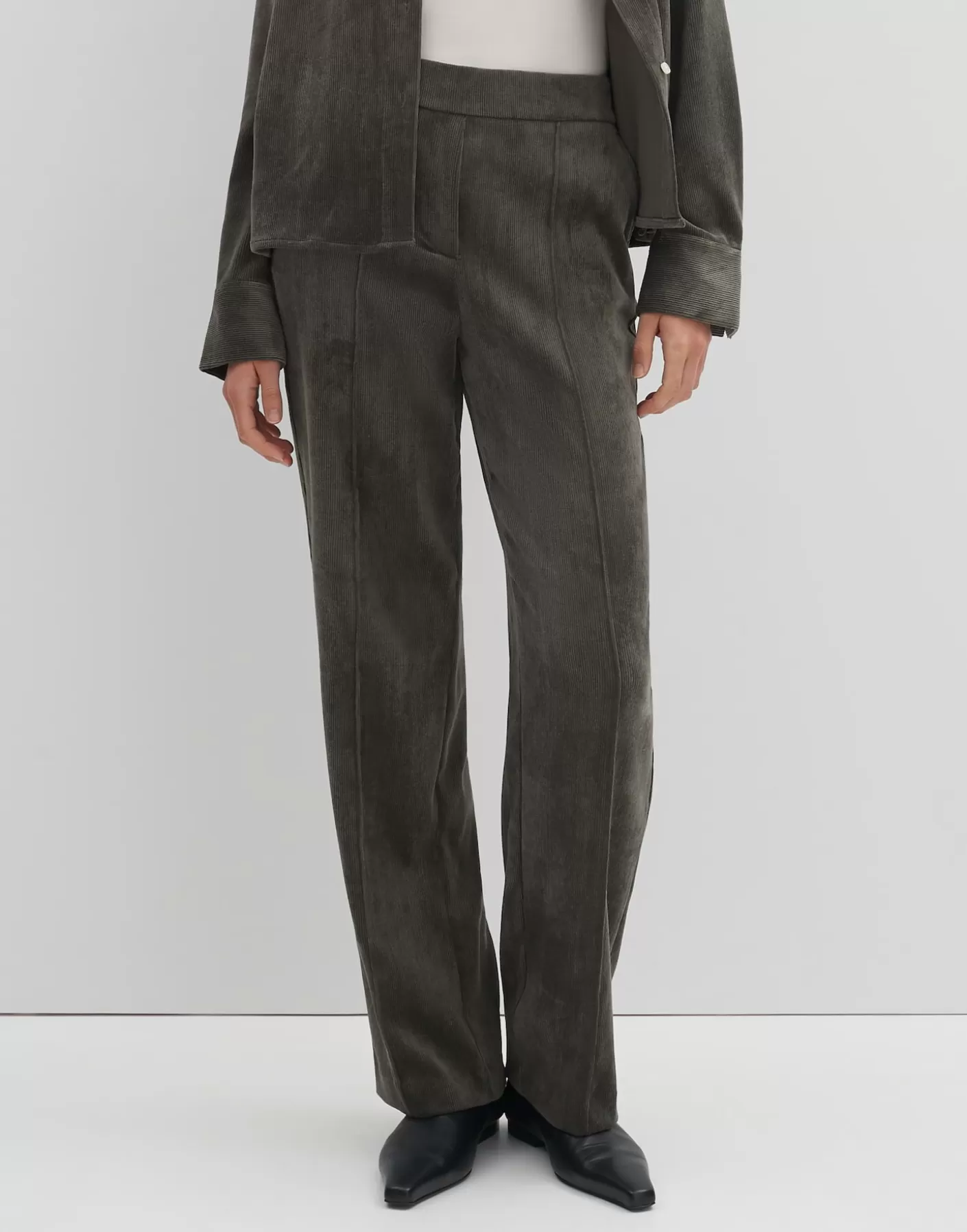 Pantalons | Meilleures Ventes<OPUS Commander Pantalon En Velours Côtelé Cenya Corduroy Vert En Ligne deep green