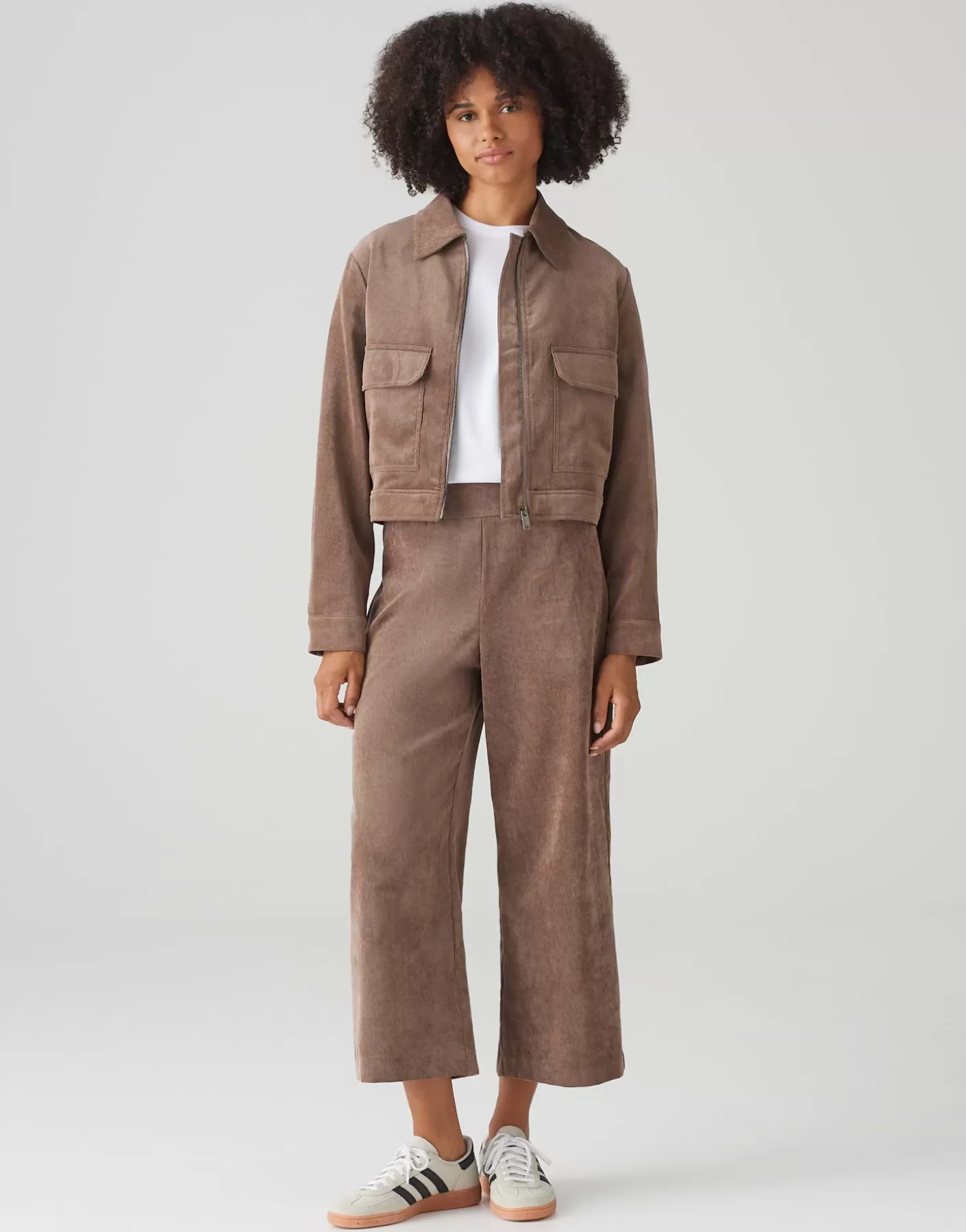 Pantalons<OPUS Commander Pantalon En Velours Côtelé Misha Babycord Marron En Ligne cocoa