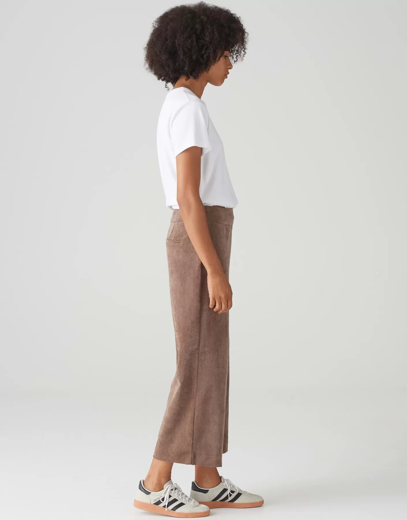 Pantalons<OPUS Commander Pantalon En Velours Côtelé Misha Babycord Marron En Ligne cocoa