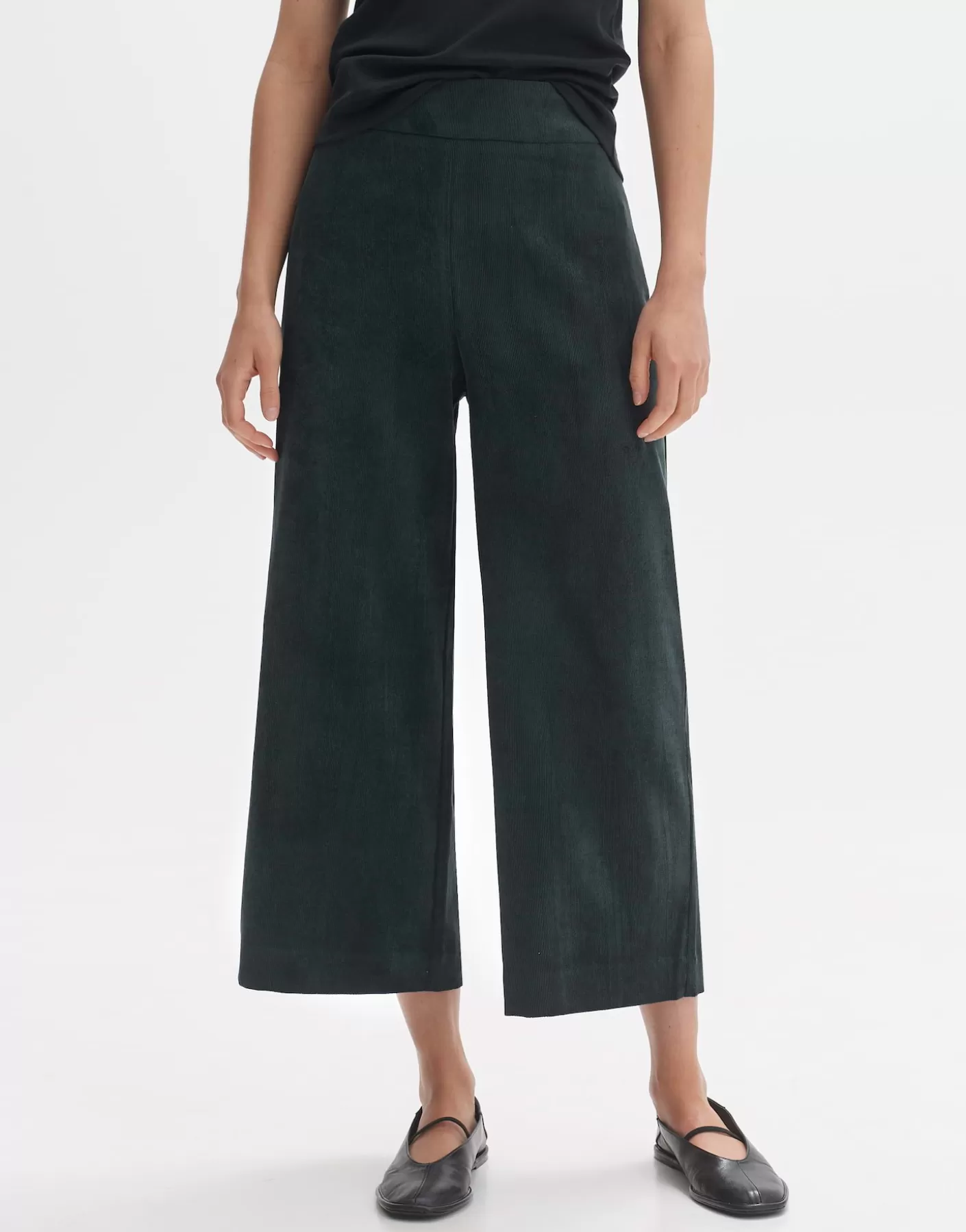 Pantalons<OPUS Commander Pantalon En Velours Côtelé Misha Babycord Vert En Ligne emerald