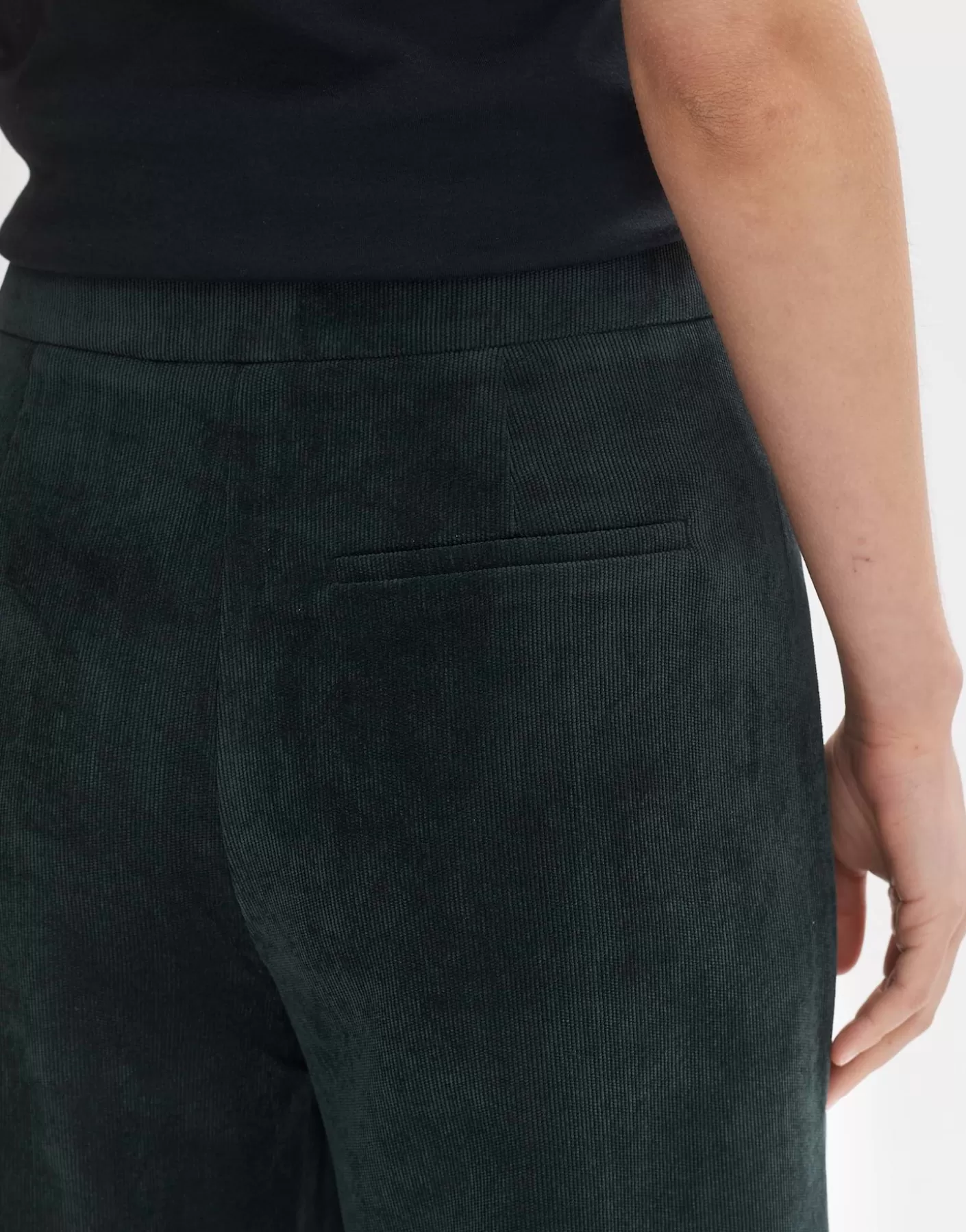Pantalons<OPUS Commander Pantalon En Velours Côtelé Misha Babycord Vert En Ligne emerald