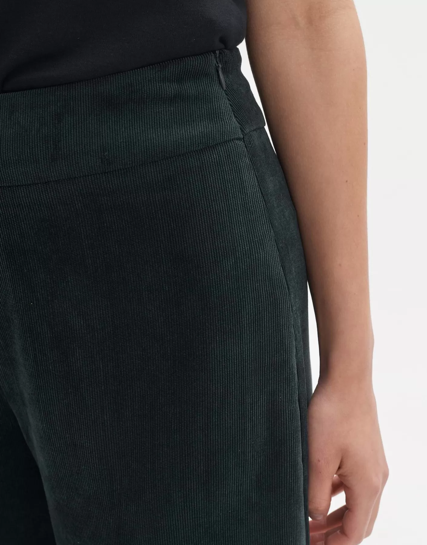 Pantalons<OPUS Commander Pantalon En Velours Côtelé Misha Babycord Vert En Ligne emerald