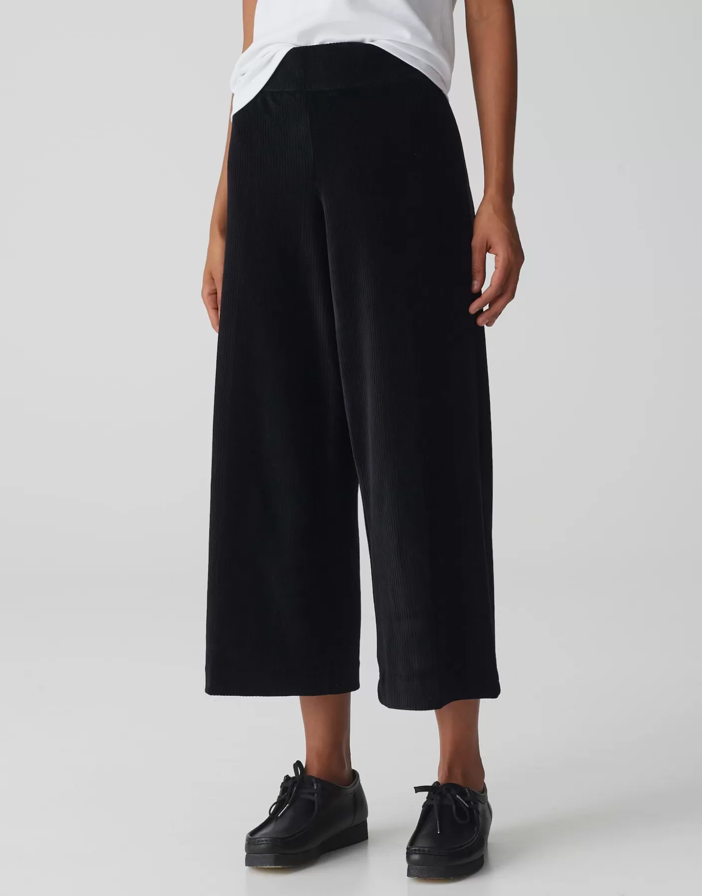Pantalons<OPUS Commander Pantalon En Velours Côtelé Misha Corduroy Noir En Ligne black