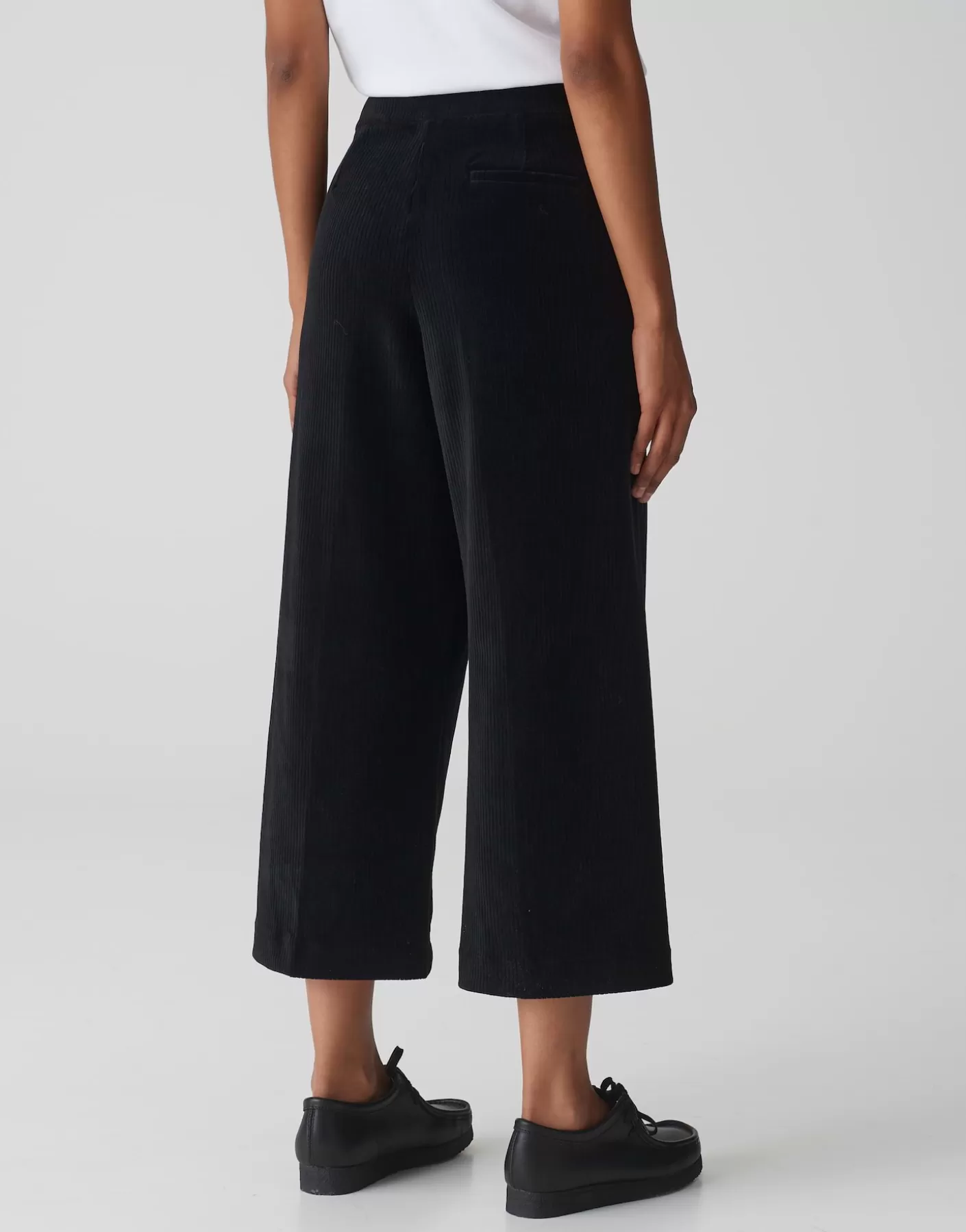 Pantalons<OPUS Commander Pantalon En Velours Côtelé Misha Corduroy Noir En Ligne black