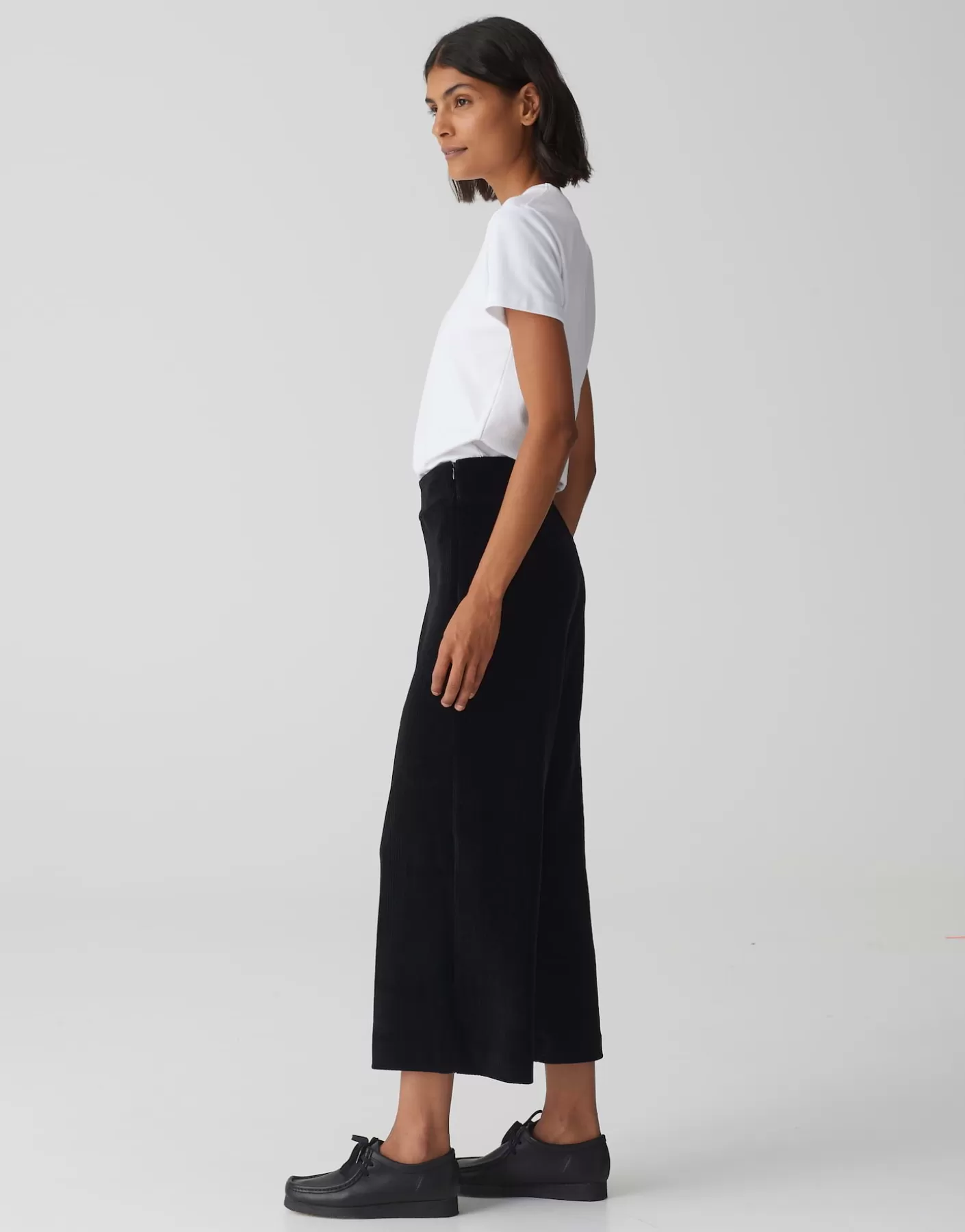 Pantalons<OPUS Commander Pantalon En Velours Côtelé Misha Corduroy Noir En Ligne black