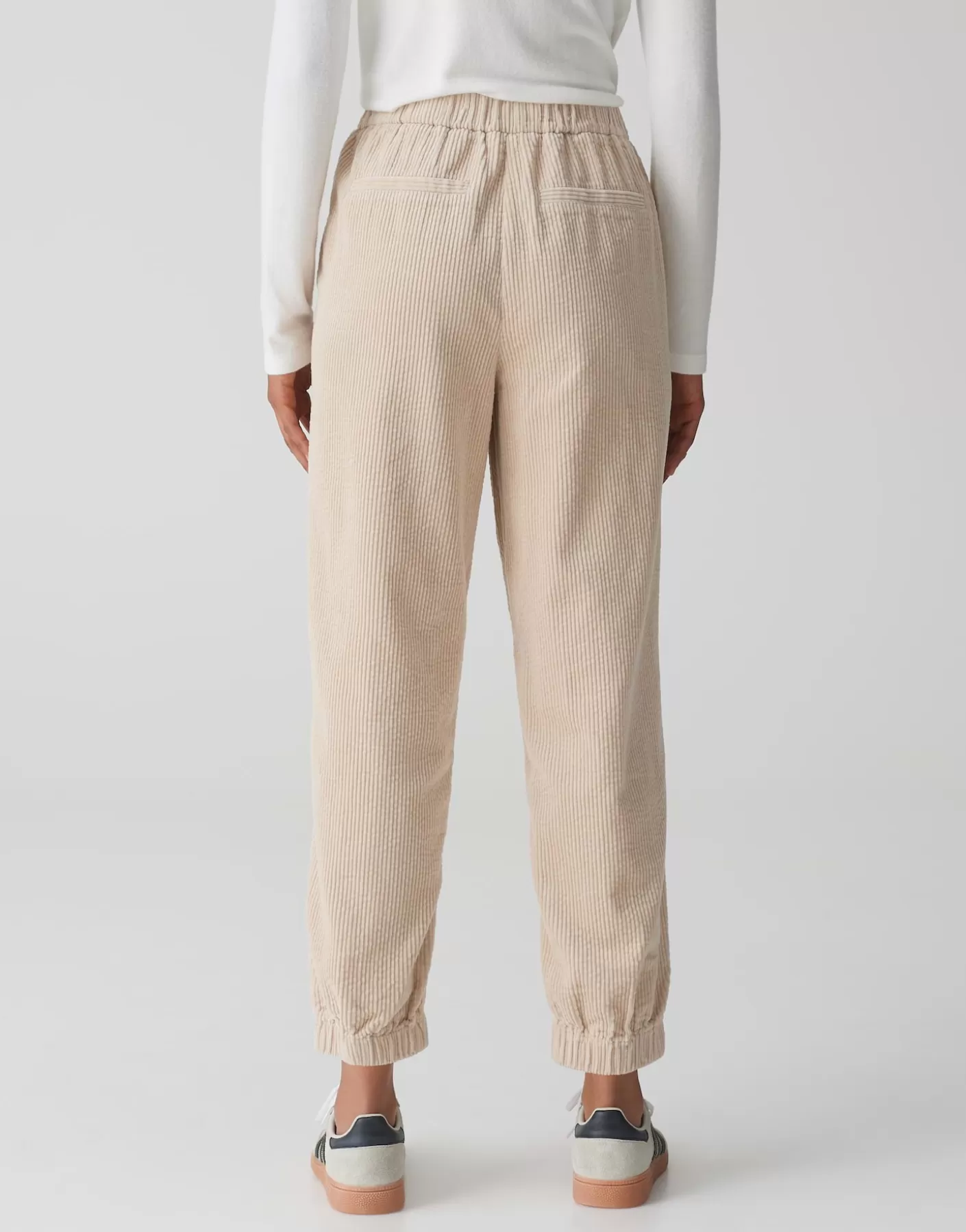 Pantalons<OPUS Commander Pantalon En Velours Côtelé Myha Corduroy Beige En Ligne macadamia