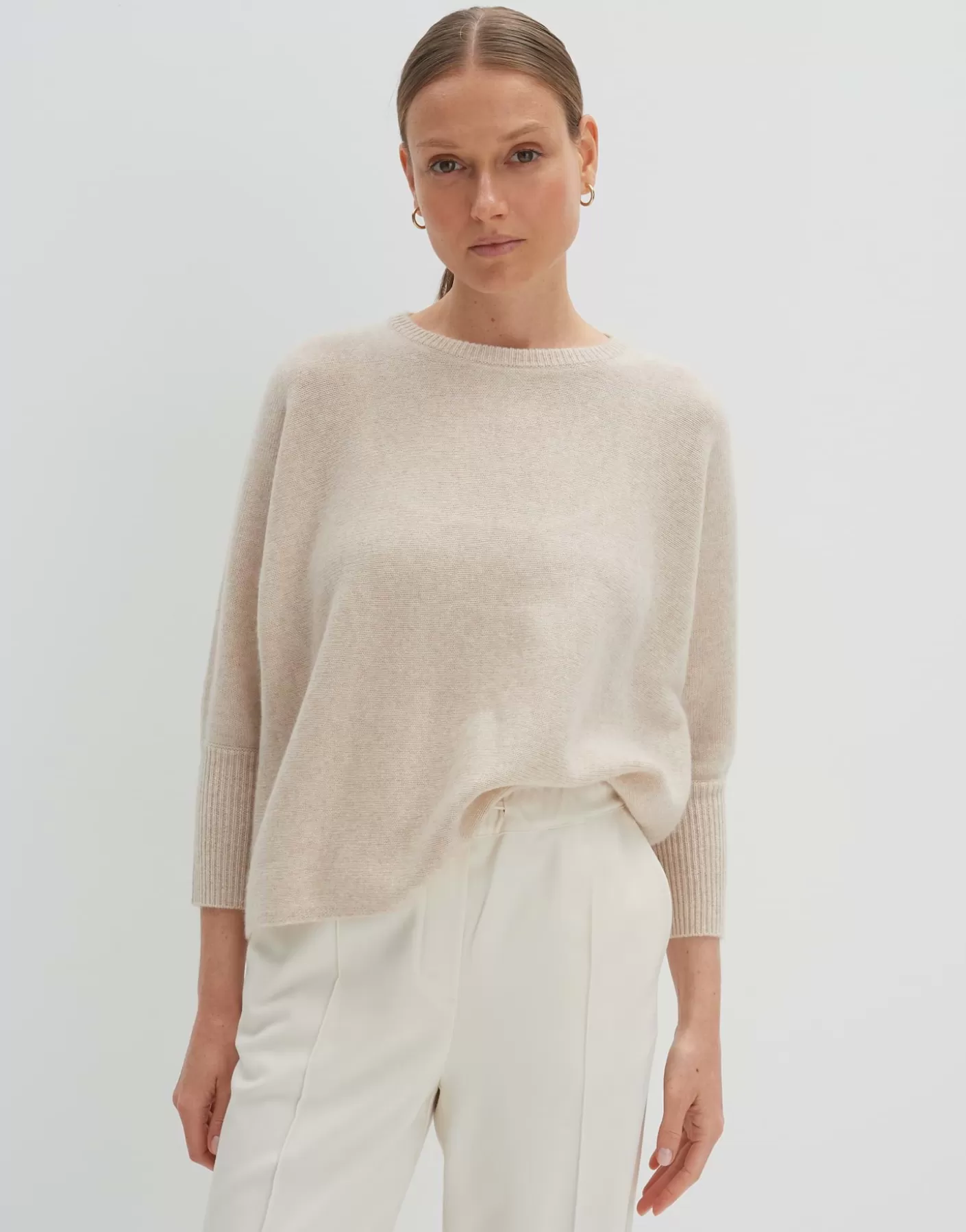 Maille<OPUS Commander Pull En Cachemire Tjade Beige En Ligne mellow mélange