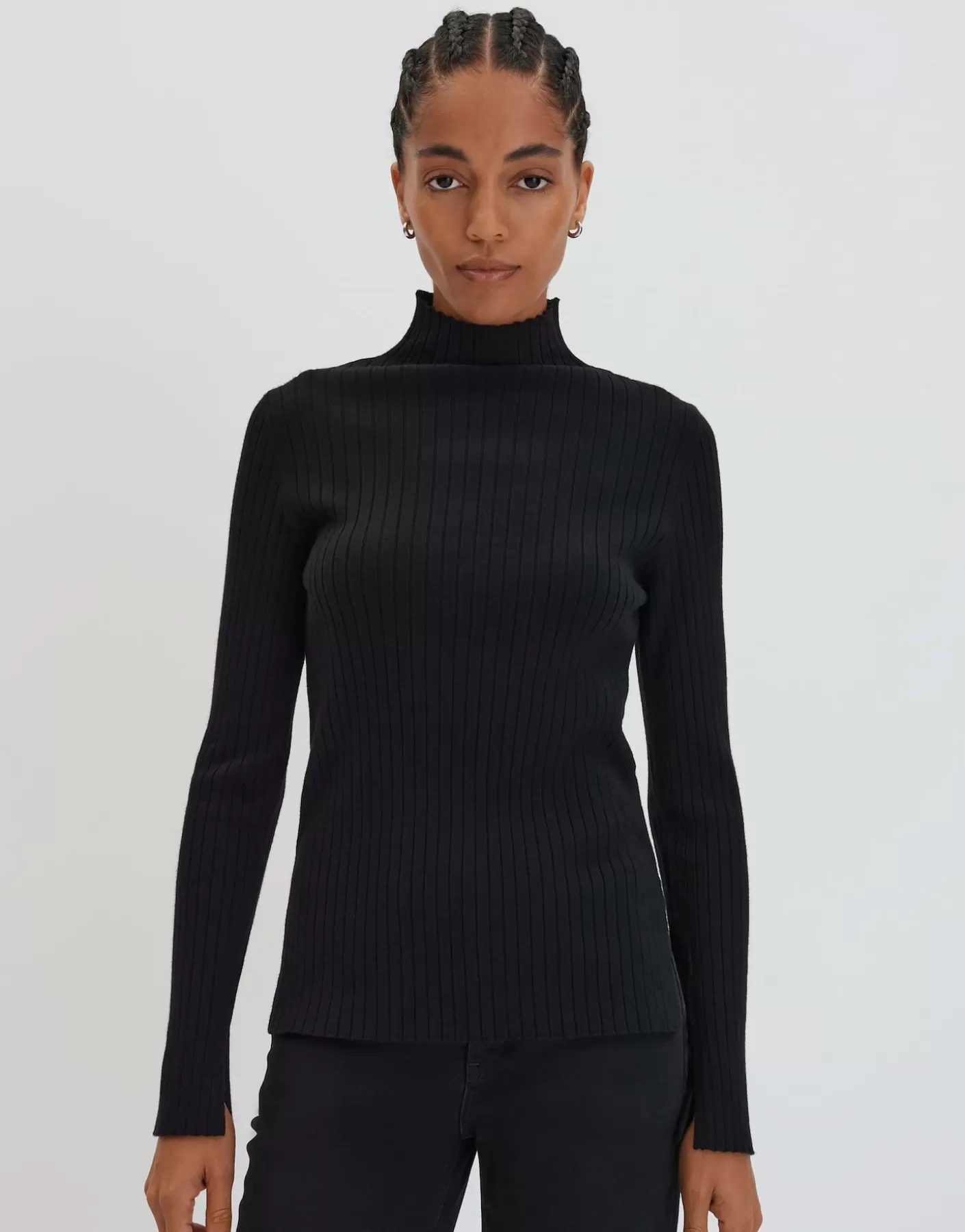 Maille | Meilleures Ventes<OPUS Commander Pull En Maille Fine Tippi Soft Noir En Ligne black