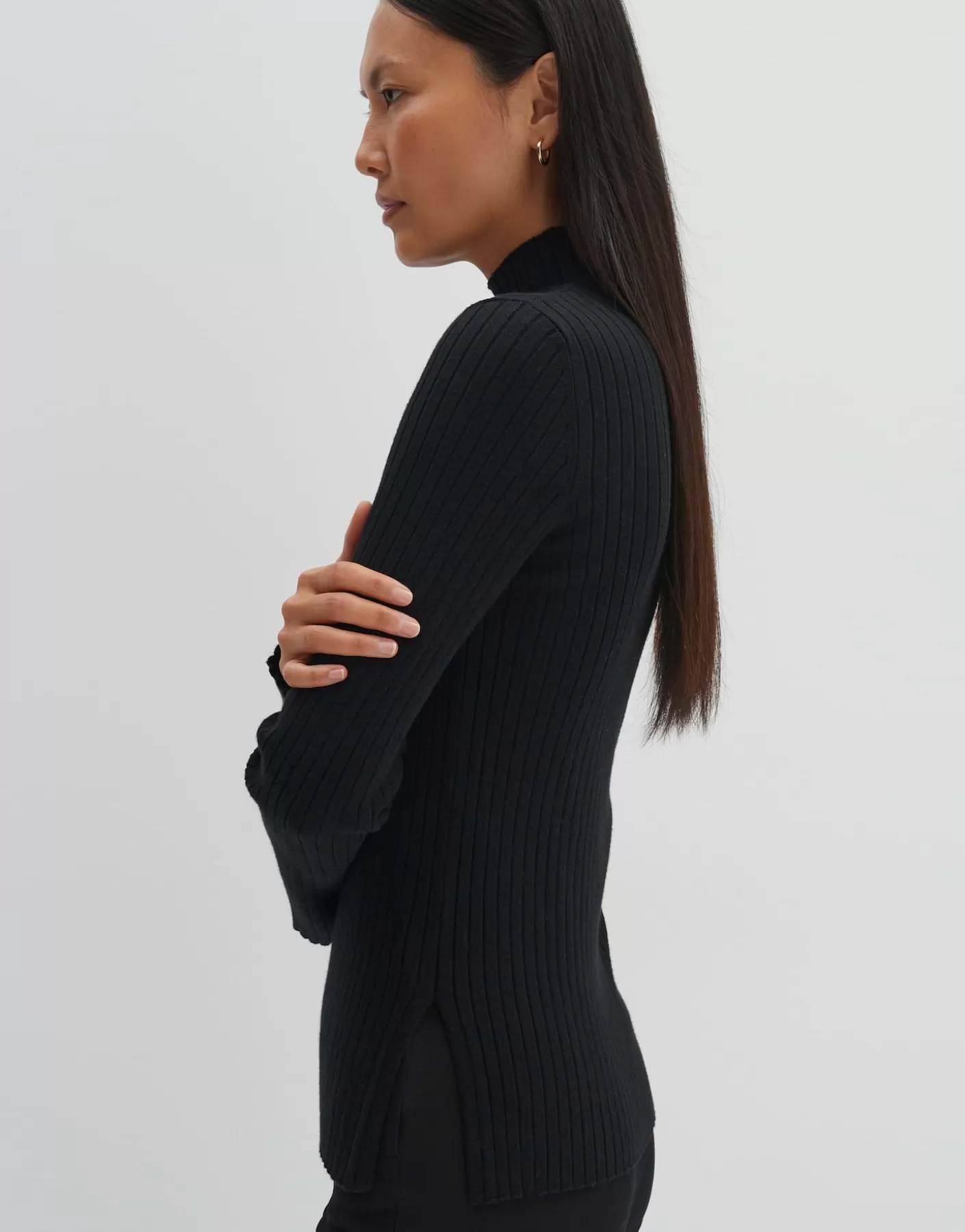 Maille | Meilleures Ventes<OPUS Commander Pull En Maille Fine Tippi Soft Noir En Ligne black
