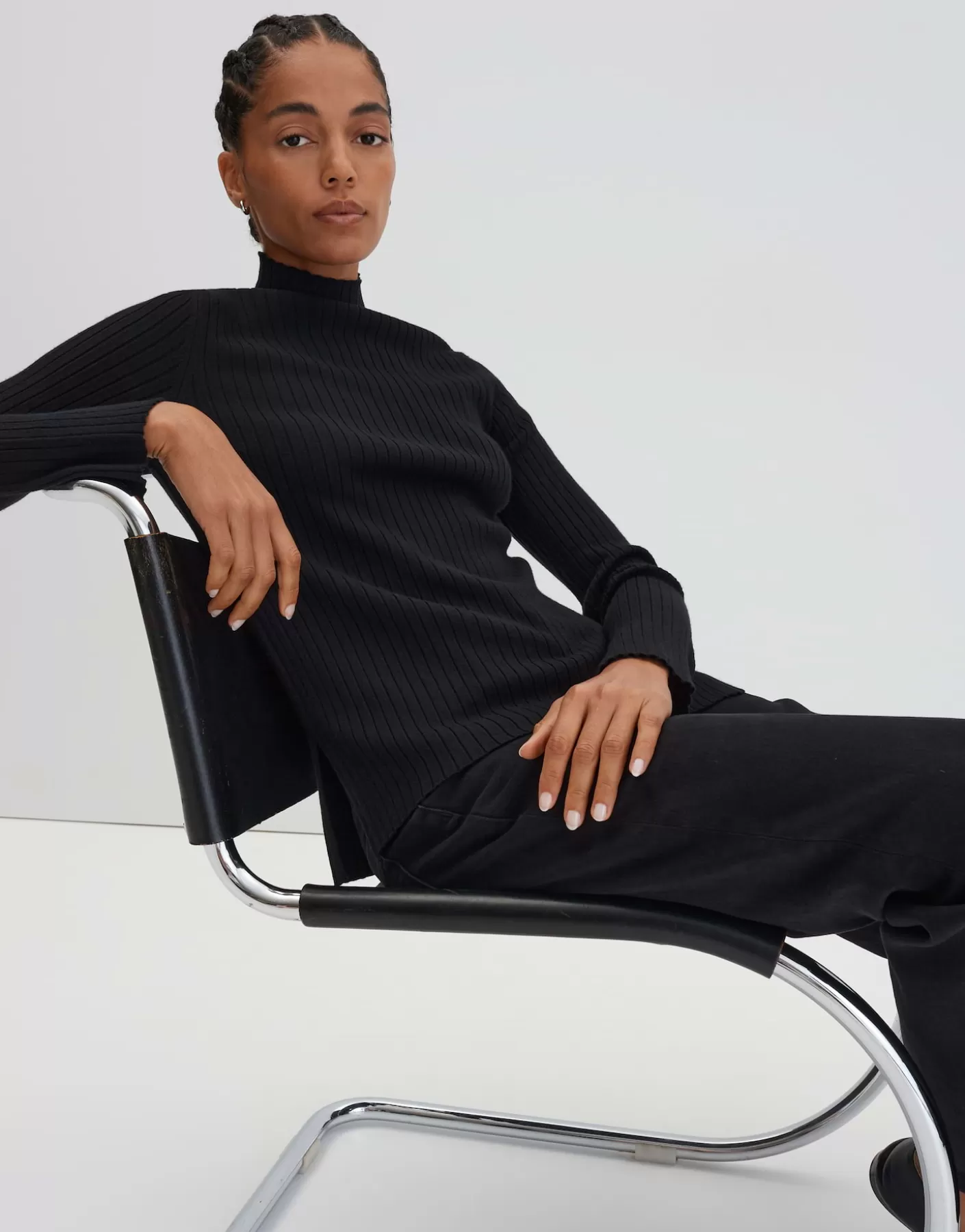 Maille | Meilleures Ventes<OPUS Commander Pull En Maille Fine Tippi Soft Noir En Ligne black