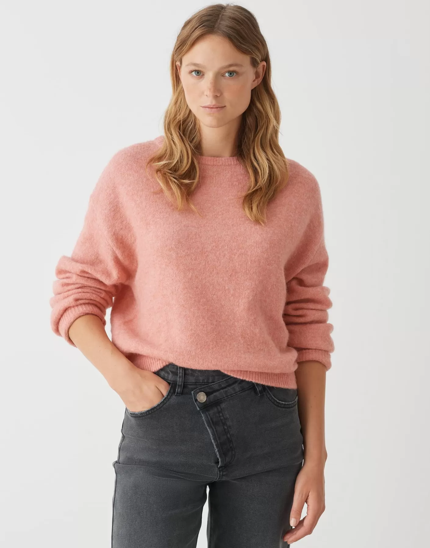 Maille<OPUS Commander Pull En Tricot Pemine Rose En Ligne mellow rose