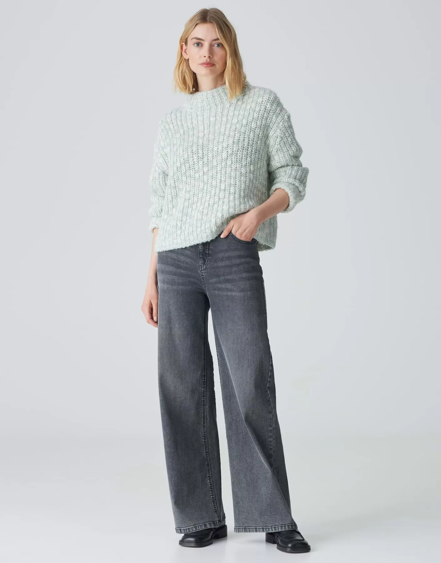 Maille<OPUS Commander Pull En Tricot Perke Bleu En Ligne glacier blue