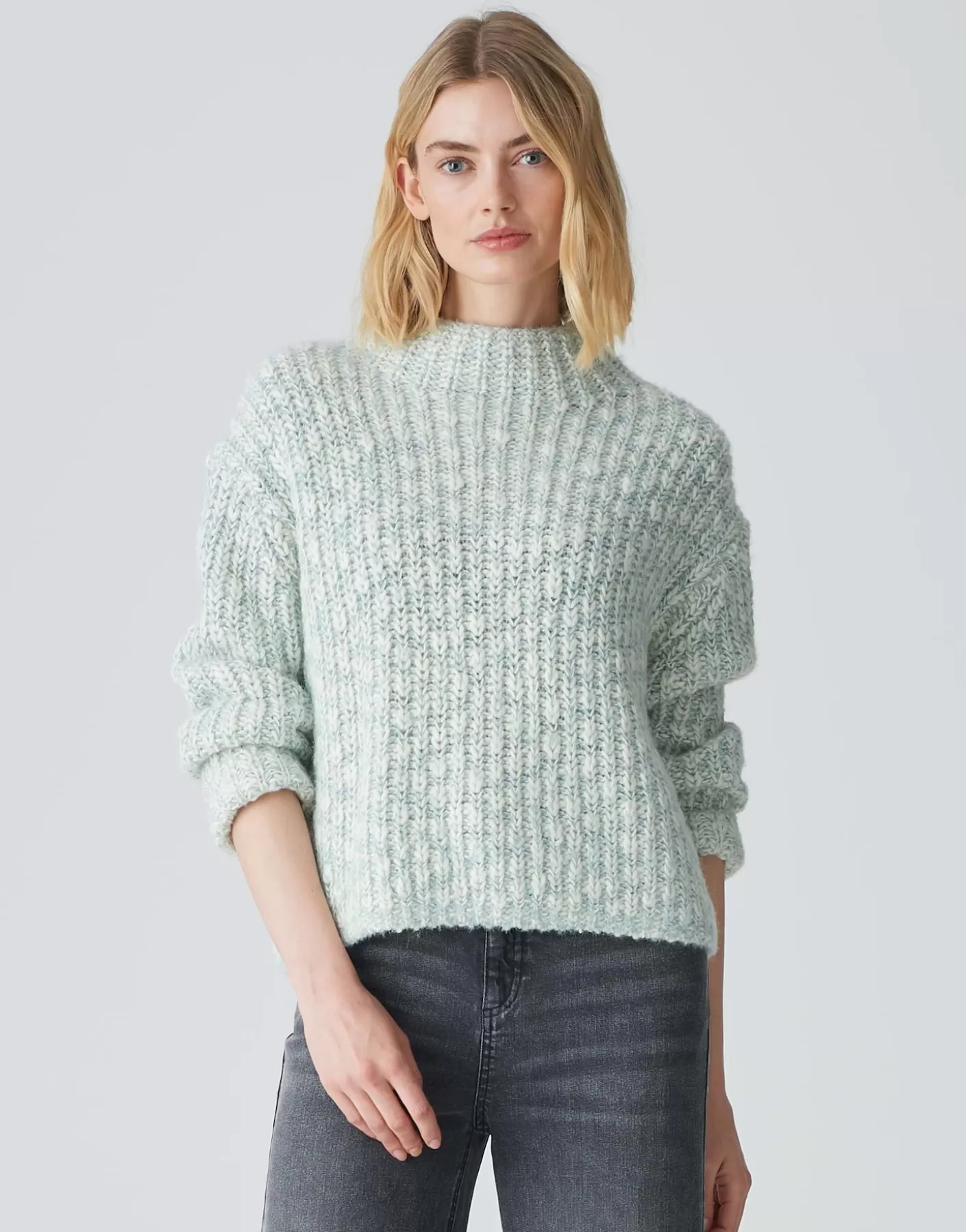 Maille<OPUS Commander Pull En Tricot Perke Bleu En Ligne glacier blue
