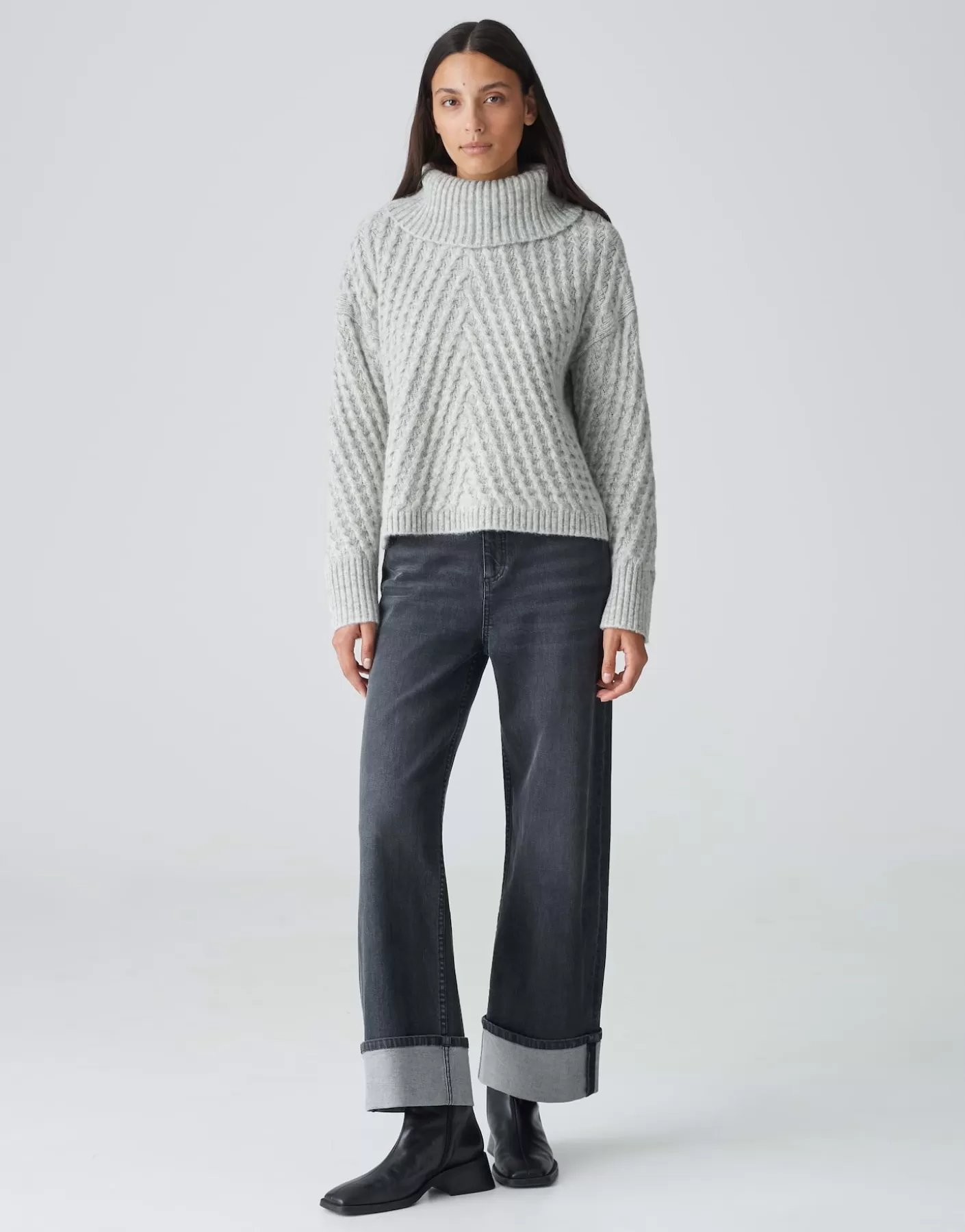 Maille<OPUS Commander Pull En Tricot Plinea Gris En Ligne hazy fog melange