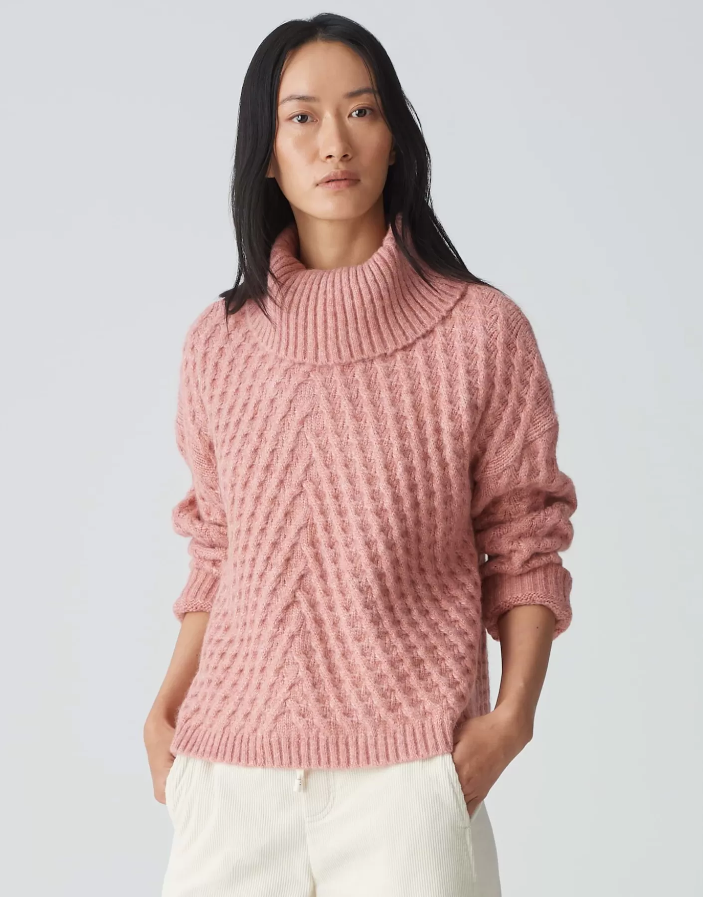 Maille<OPUS Commander Pull En Tricot Plinea Rose En Ligne mellow rose