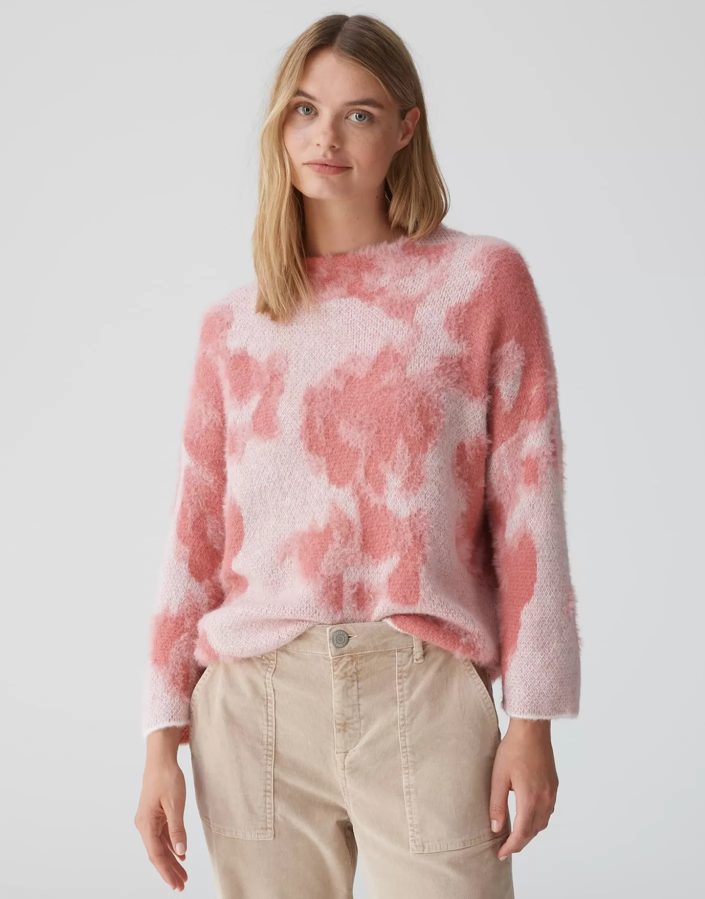 Maille<OPUS Commander Pull En Tricot Plumi Rose En Ligne mellow rose